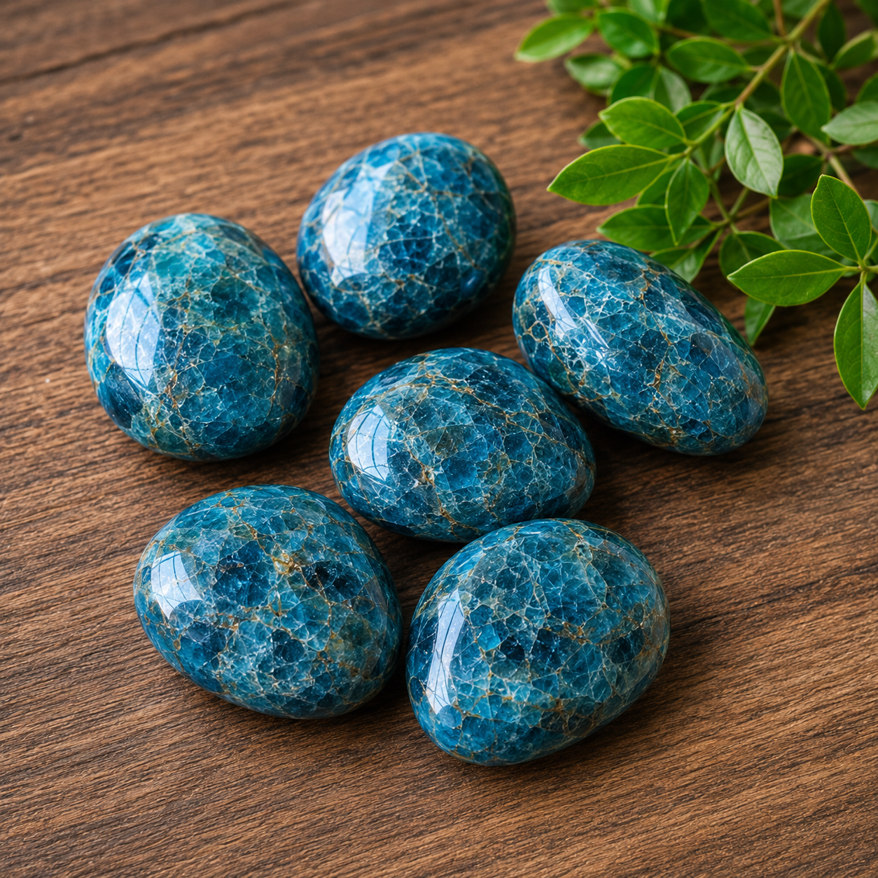 Apatite Tumbled Crystals (Psychic Abilities and Strength) DestGlow