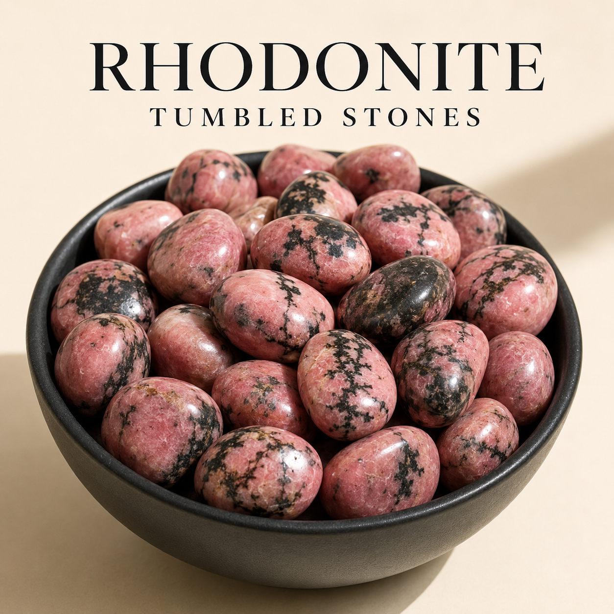 Rhodonite Tumbled Crystals (Spirit and Wisdom) DestGlow