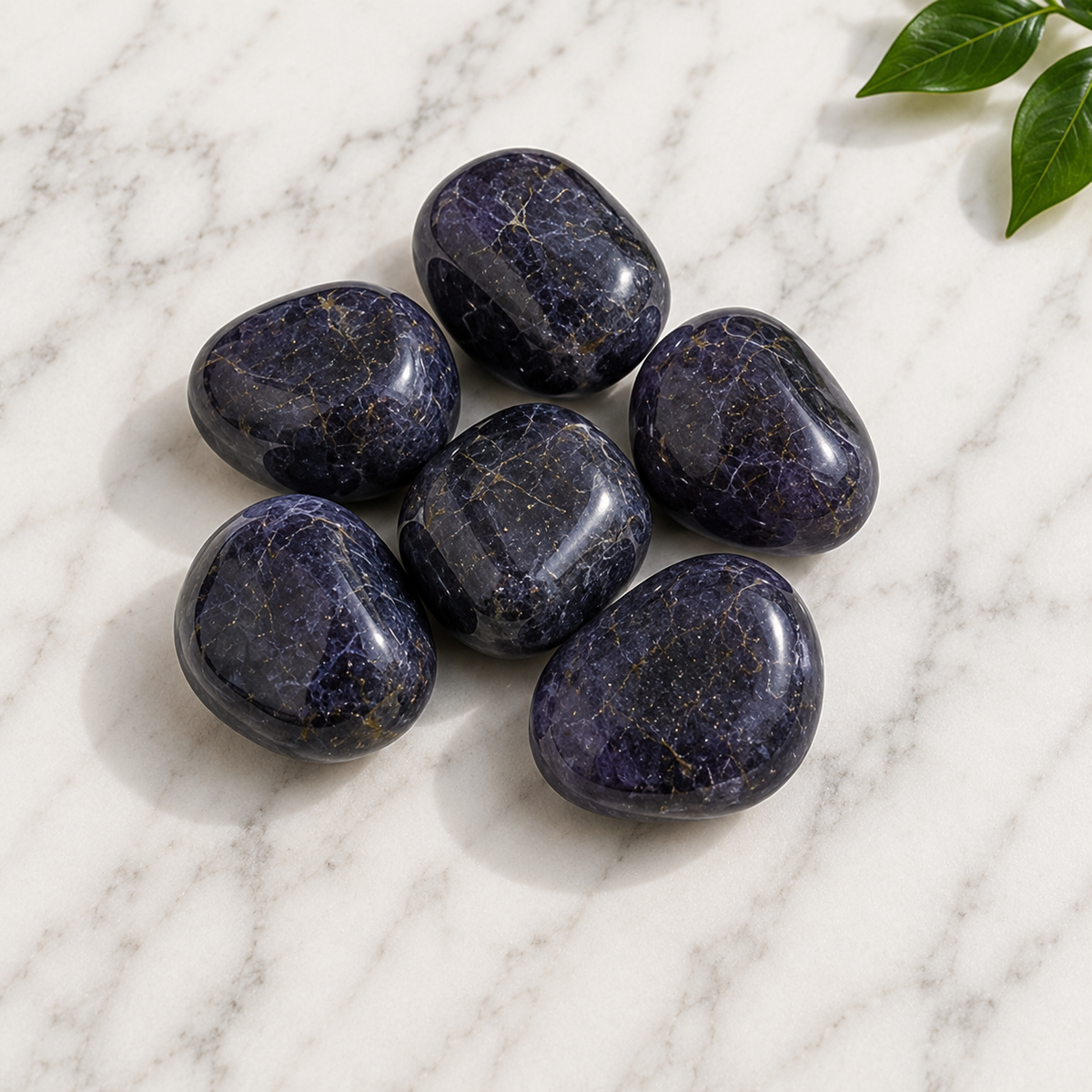 Iolite Tumbled Crystals(Meditation and Communication With Higher Realms) DestGlow