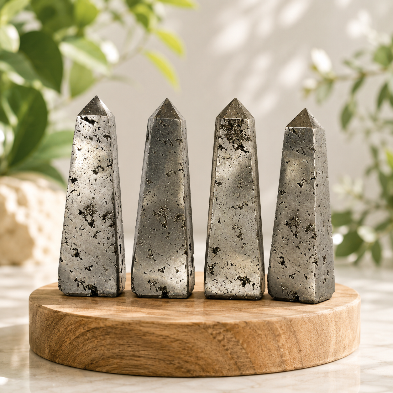 Pyrite Druzy Tower Point (Memory and Wealth) DestGlow
