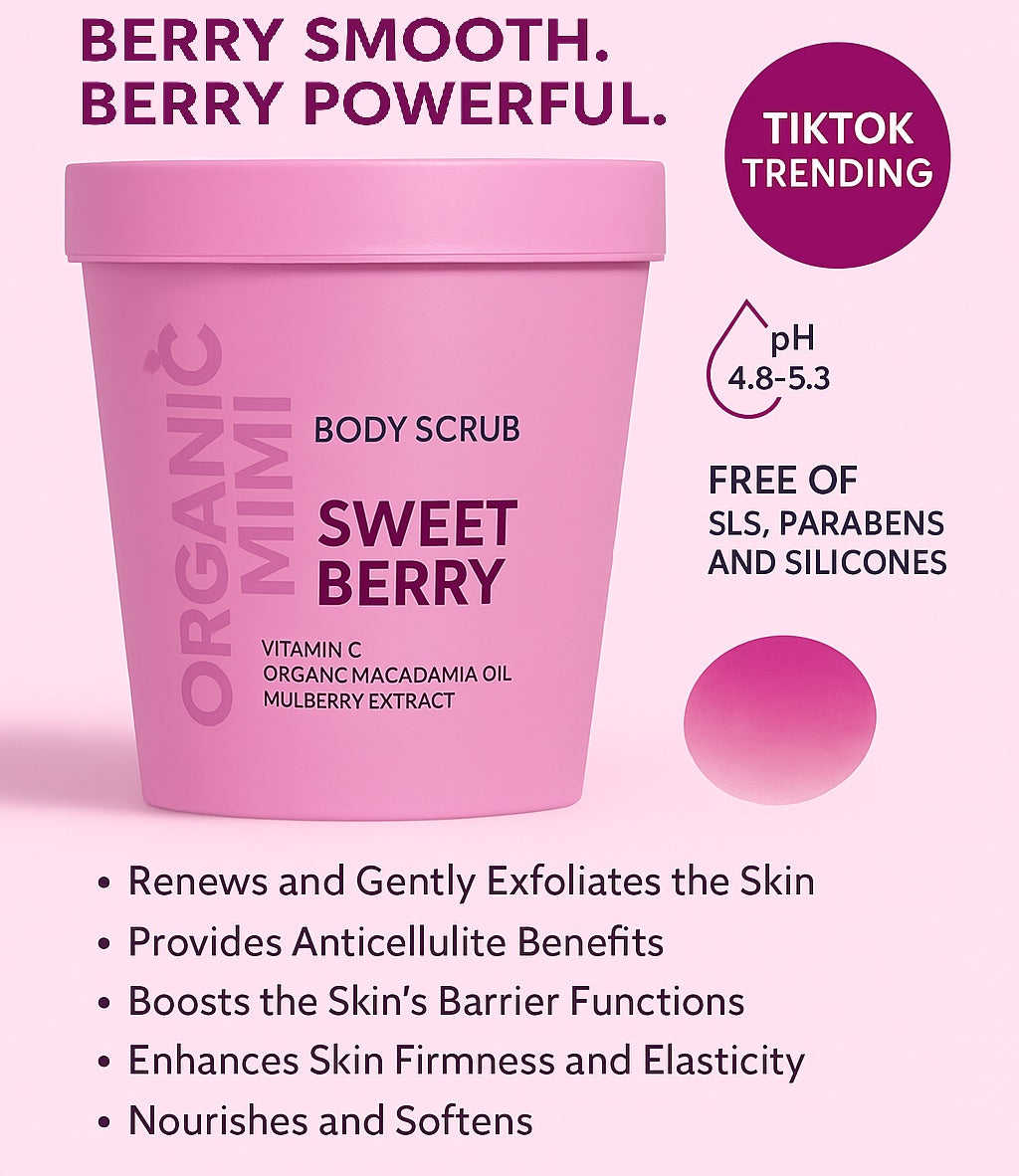 ORGANIC MIMI, BODY SCRUB SWEET BERRY, 250 g by Damask Rose