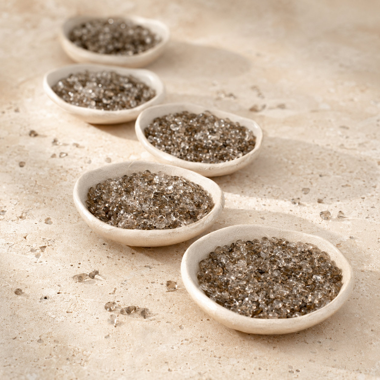 Smokey Quartz Gemstone Chips (Emotional Balance and Increase Intuition) DestGlow