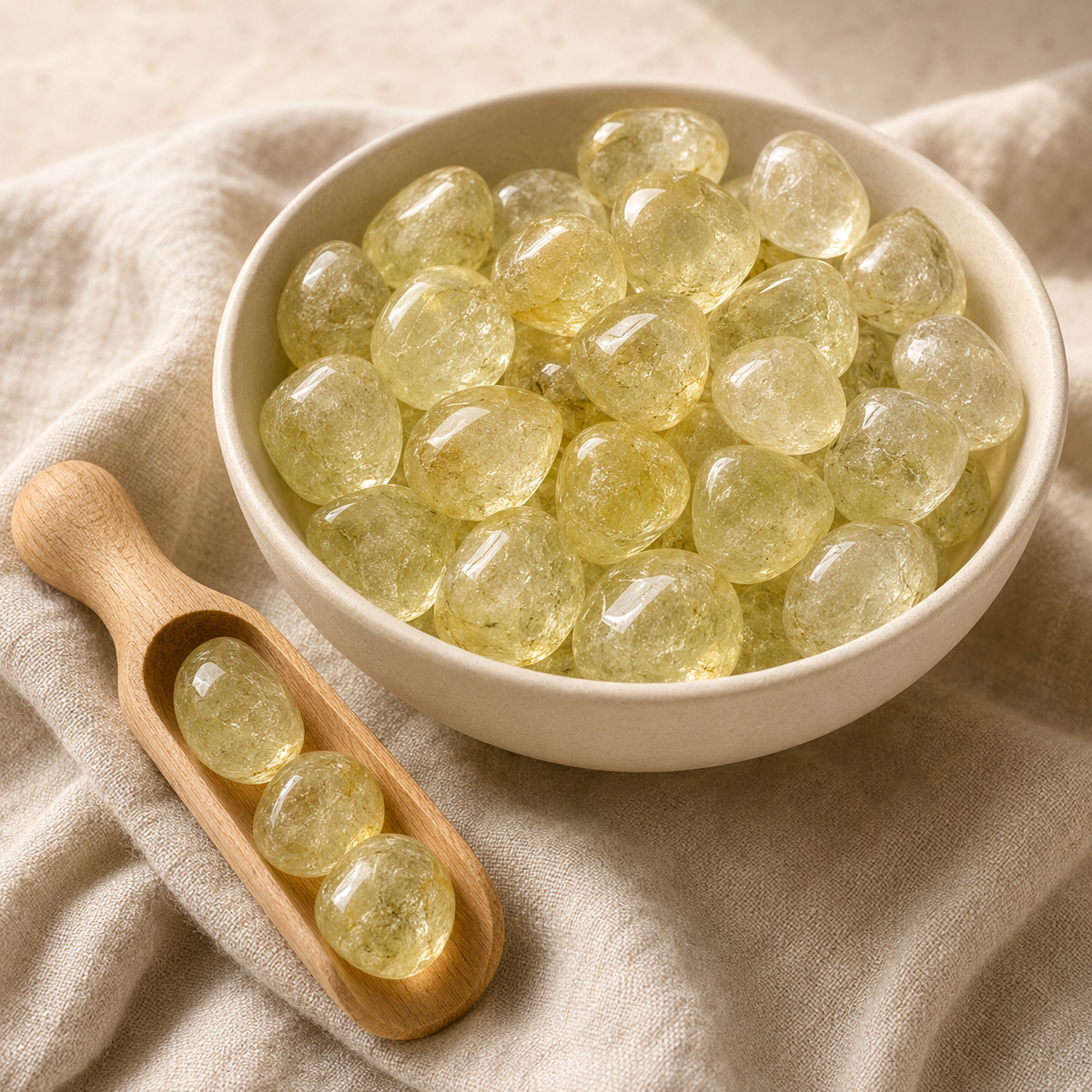Lemon Quartz Tumbled Crystals (Breaking Addictions and Manifestation) DestGlow