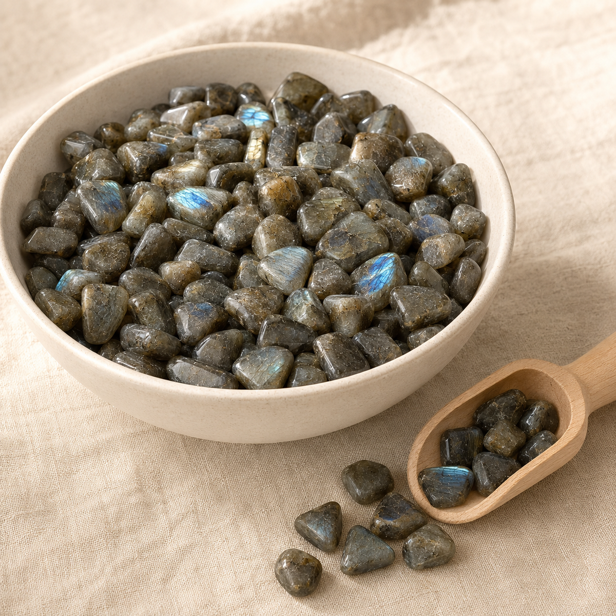 Labradorite Tumbled Crystals (Transformation and Connection With Nature)