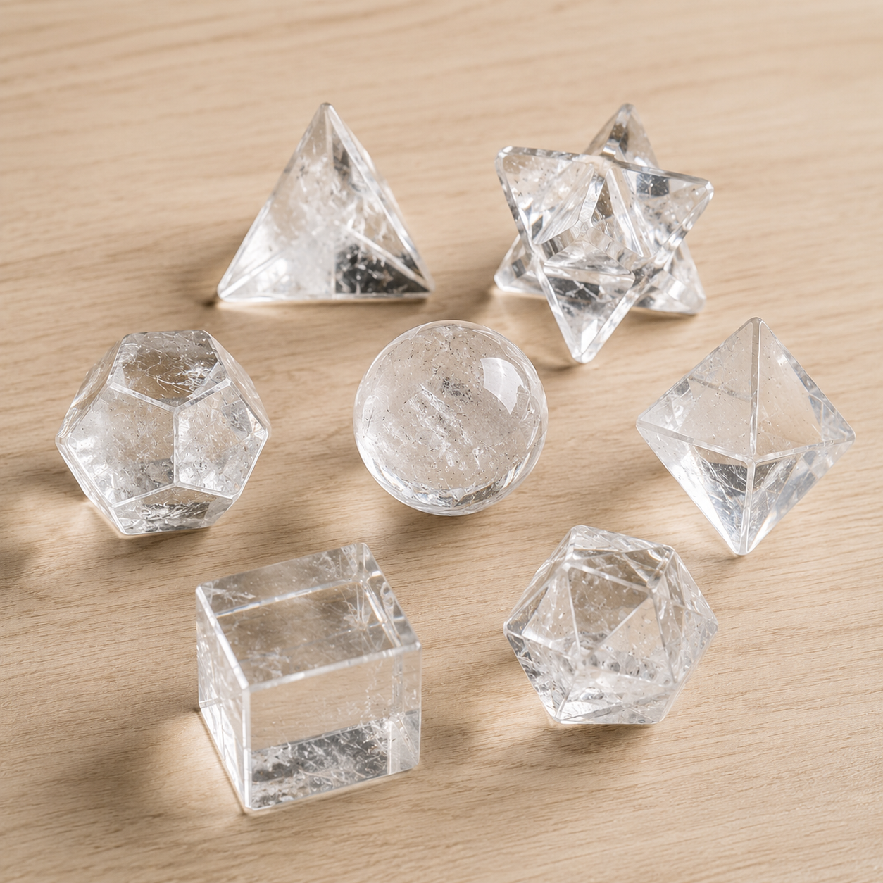 Crystal Quartz Geometry Set (Channeling and Manifesting) DestGlow