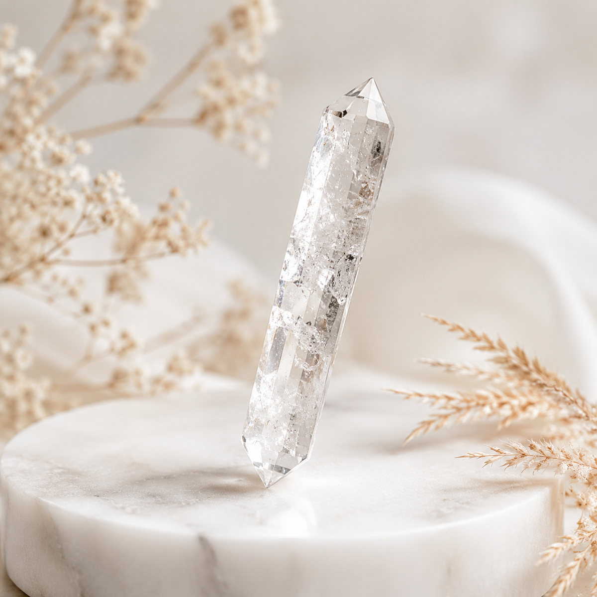 Crystal Quartz Point Pencils ( Mental Clarity and Emotional Stability)