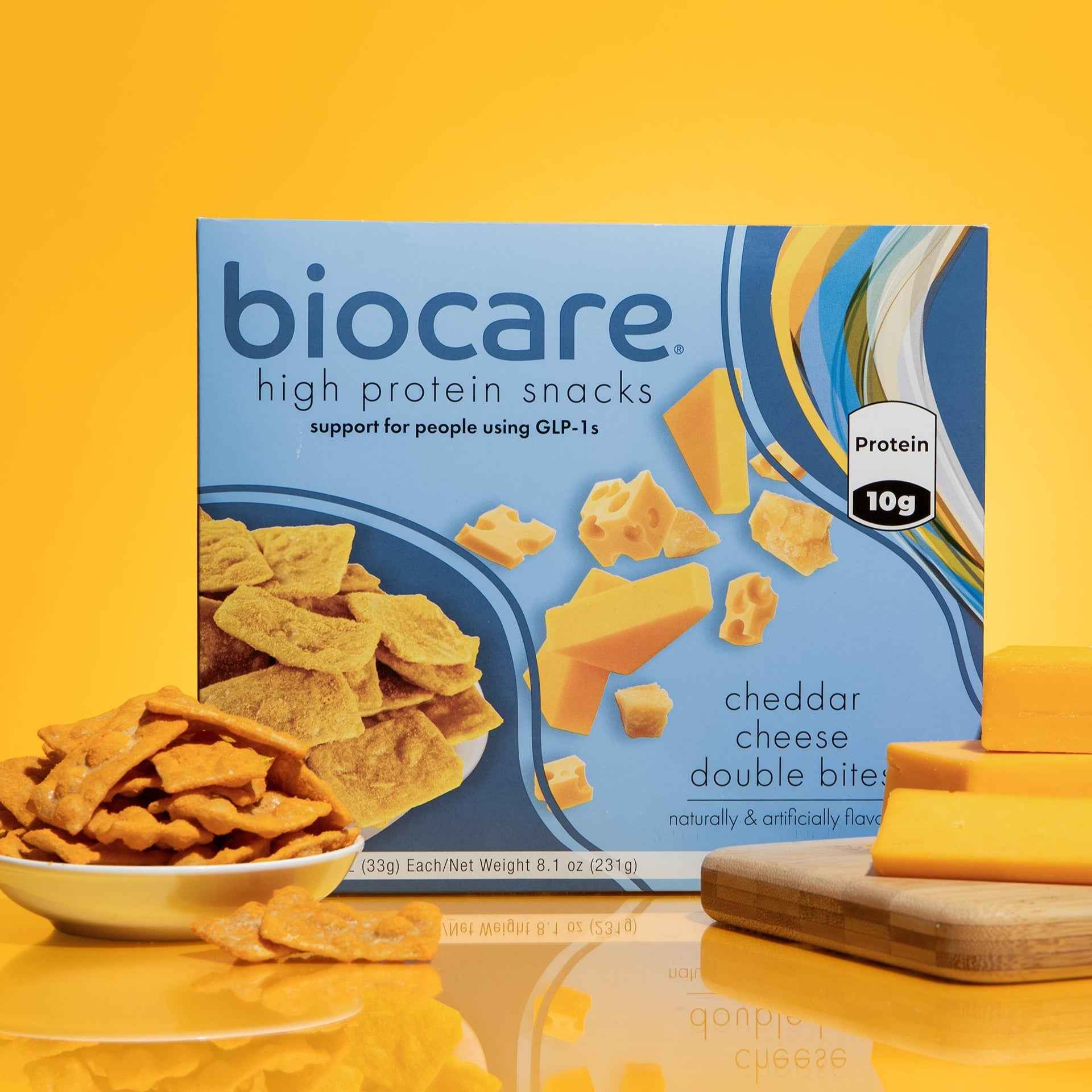High Protein Cheddar Cheese Double Bites by Biocare