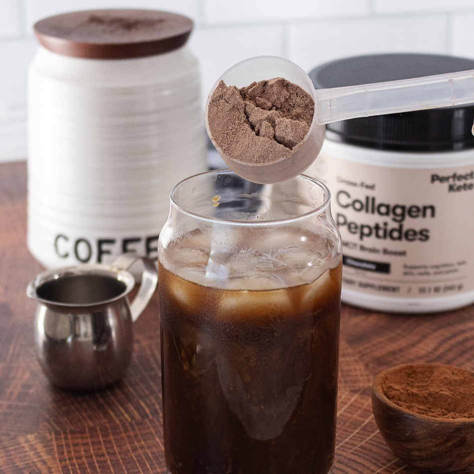 Grass-Fed Collagen Peptides & MCT Brain Boost by Perfect Keto