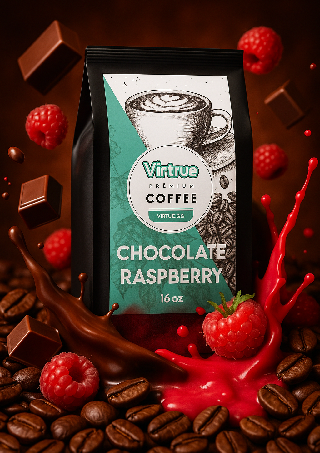 Flavored Coffee – 16oz | Small Batch, Expertly Roasted, No Sugar by Virtrue
