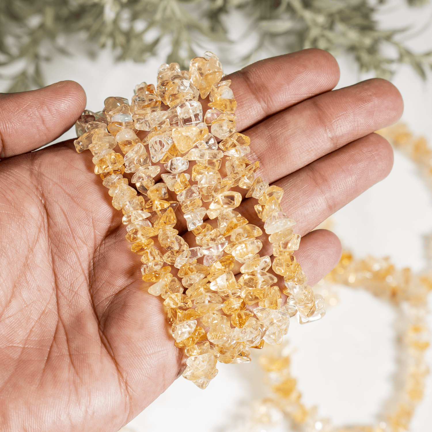 Citrine Chip Bracelet (Physical Healing and Stress Relief)