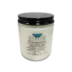 Classic 9oz Jam Jar Crystal Soy Candle - Evergreen (Smoky Quartz & Peridot)