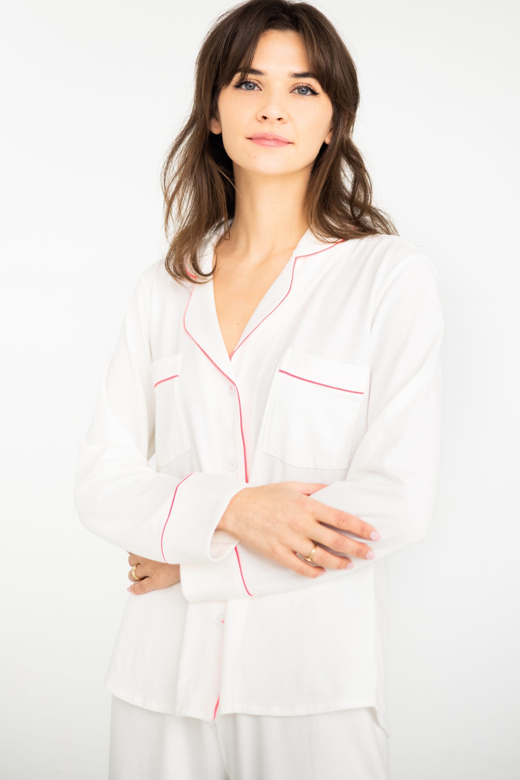 Classic Luxury Pajamas in Brushed Pima Cotton - DestGlow
