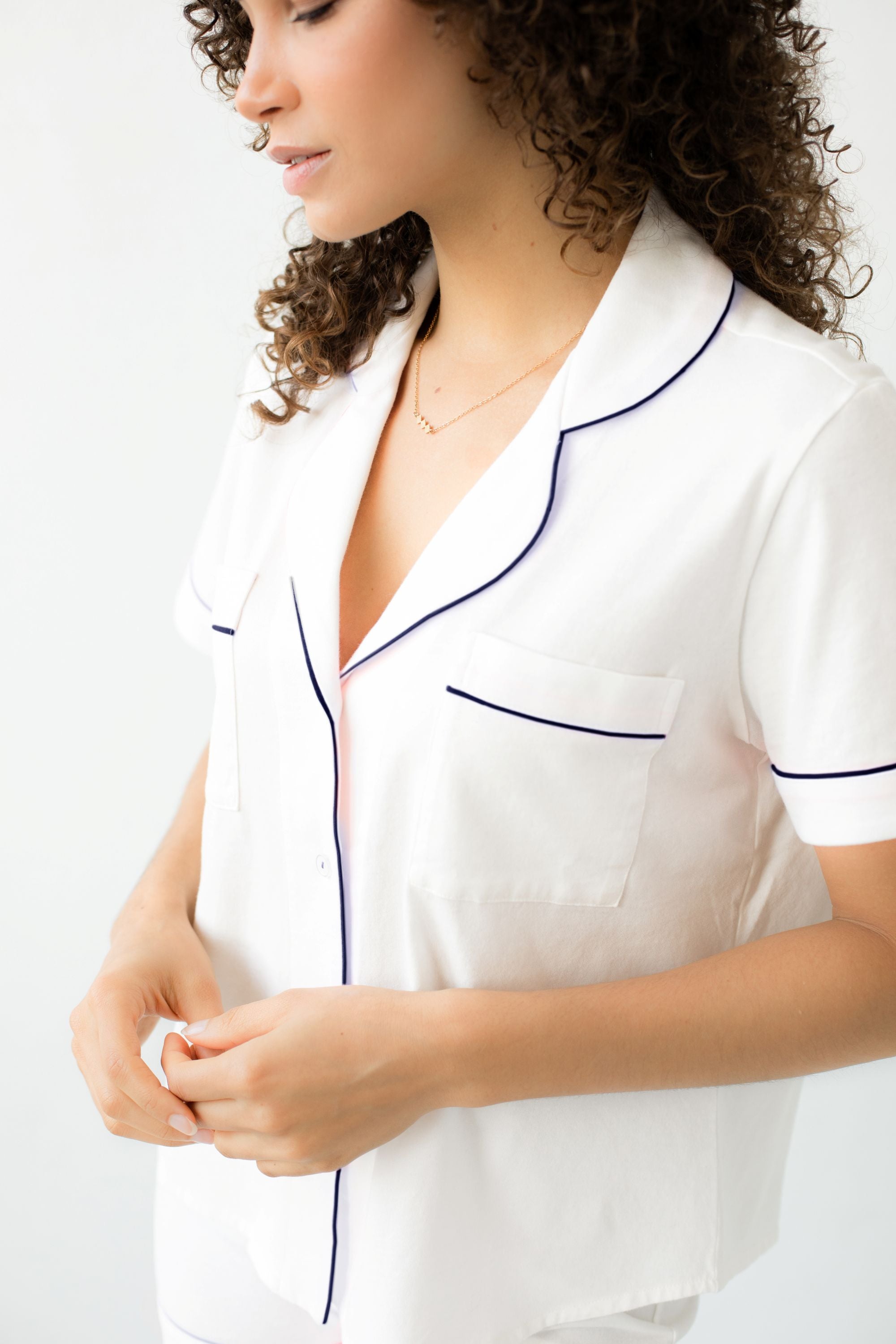 Classic Luxury Capri Pajamas in Brushed Pima Cotton