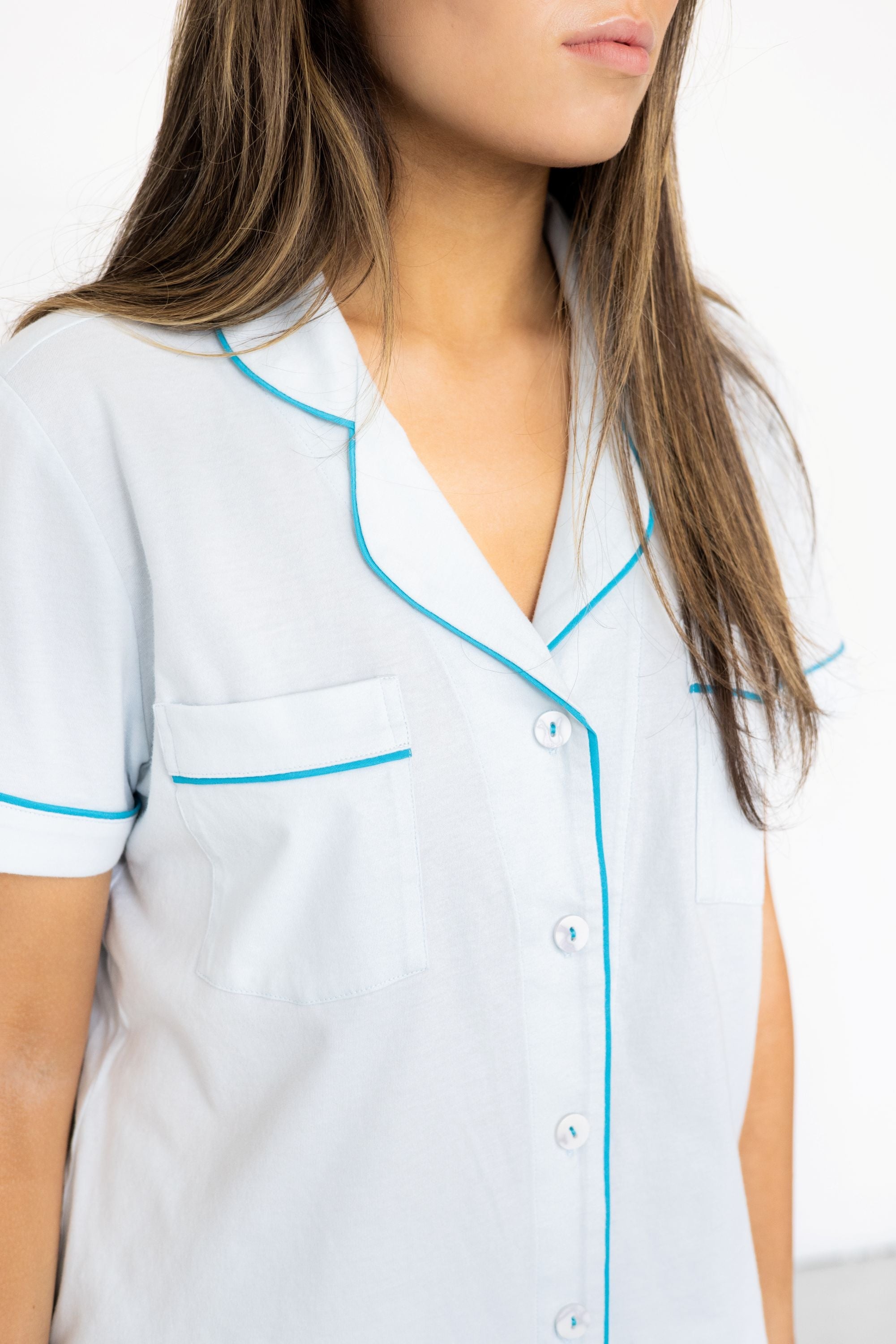Classic Luxury Capri Pajamas in Brushed Pima Cotton - DestGlow
