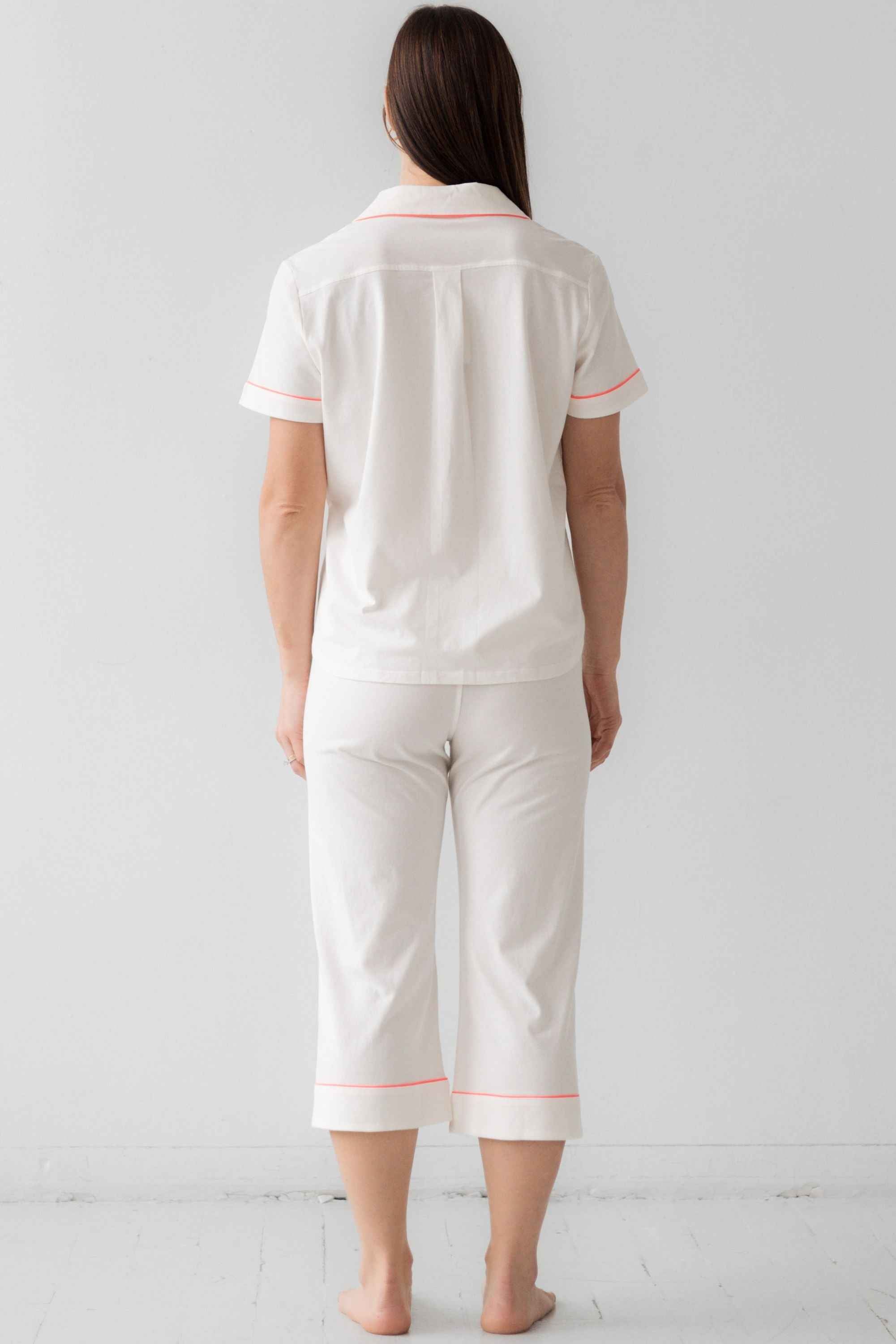 Classic Luxury Capri Pajamas in Brushed Pima Cotton