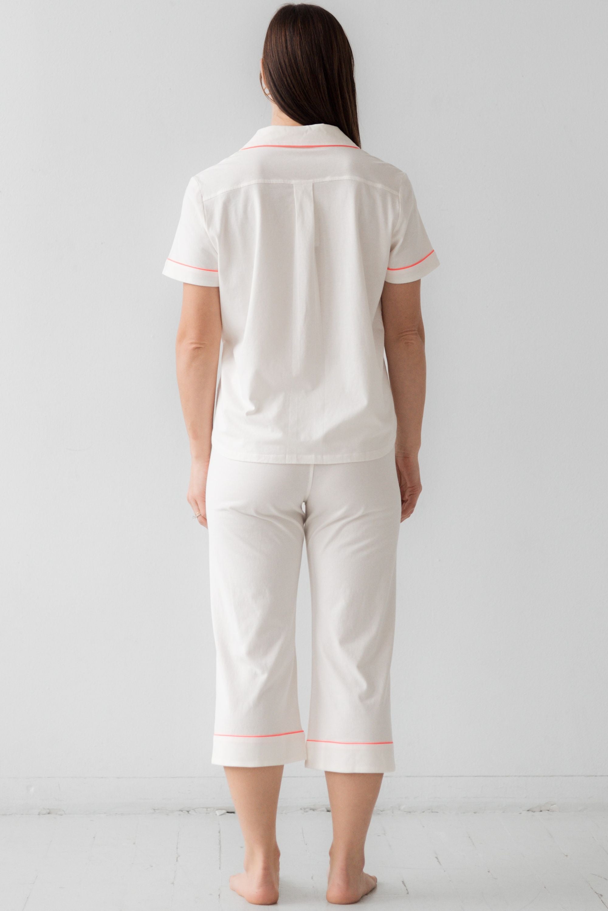 Classic Luxury Capri Pajamas in Brushed Pima Cotton - DestGlow
