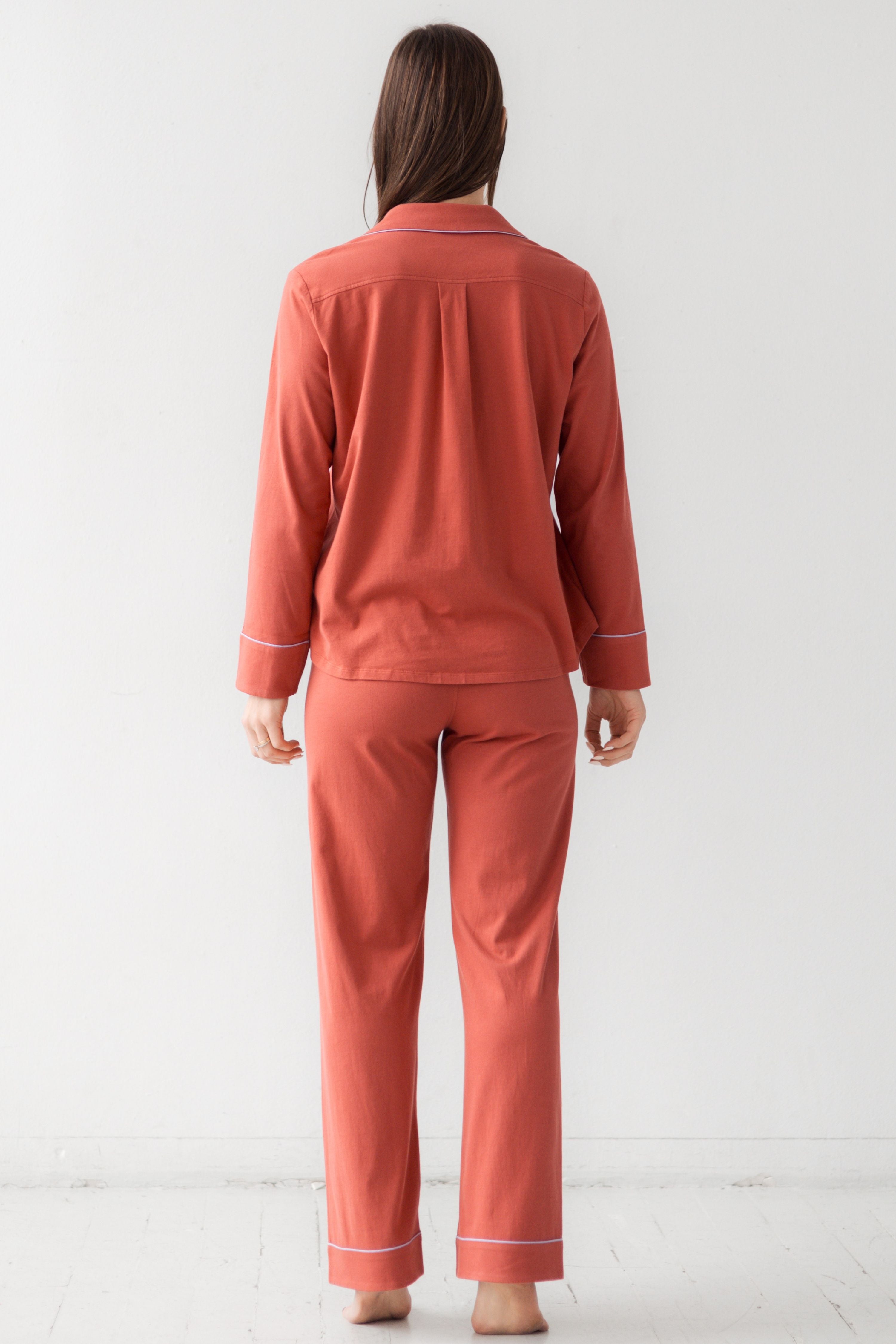 Classic Luxury Pajamas in Brushed Pima Cotton - DestGlow
