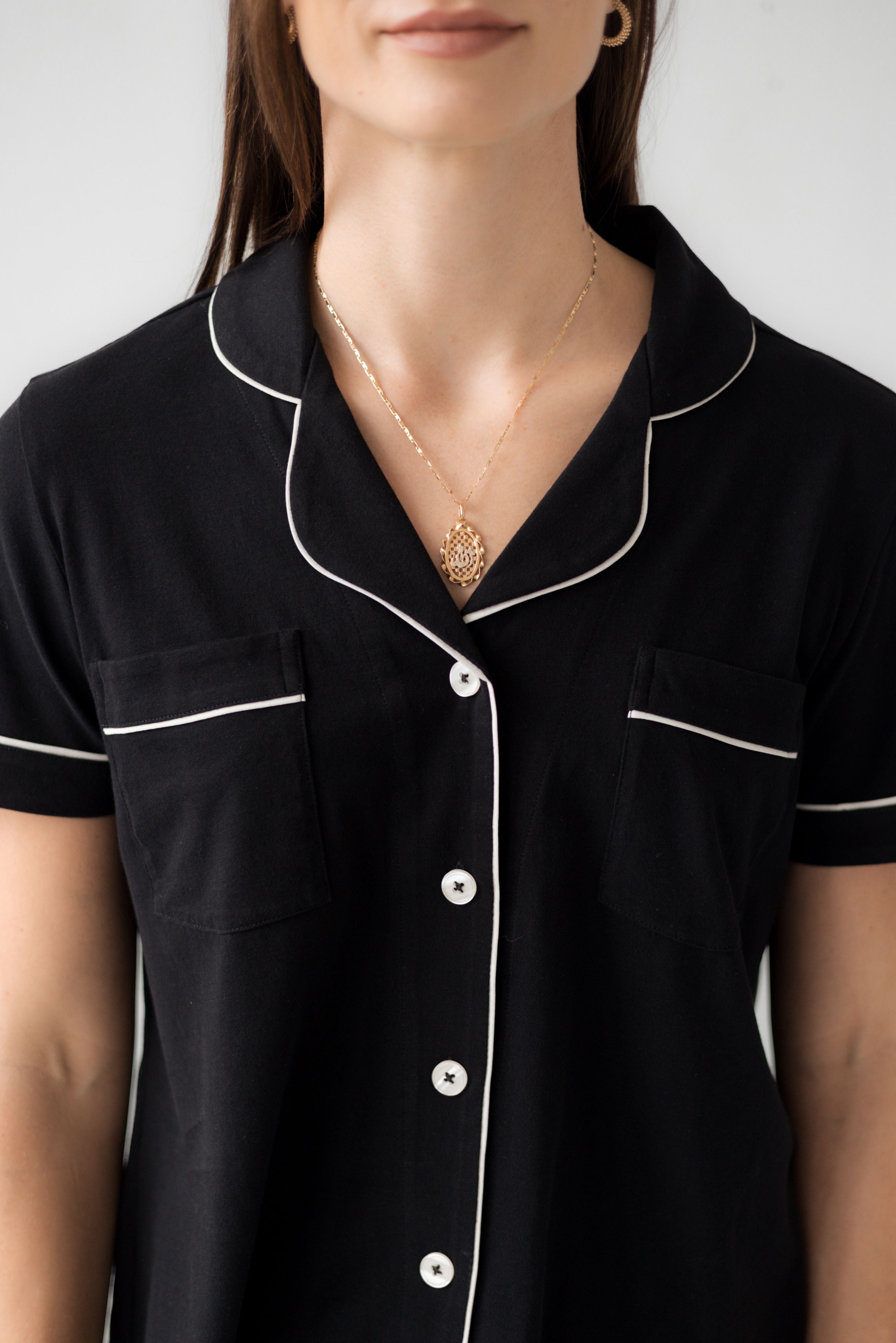 Classic Luxury Capri Pajamas in Brushed Pima Cotton