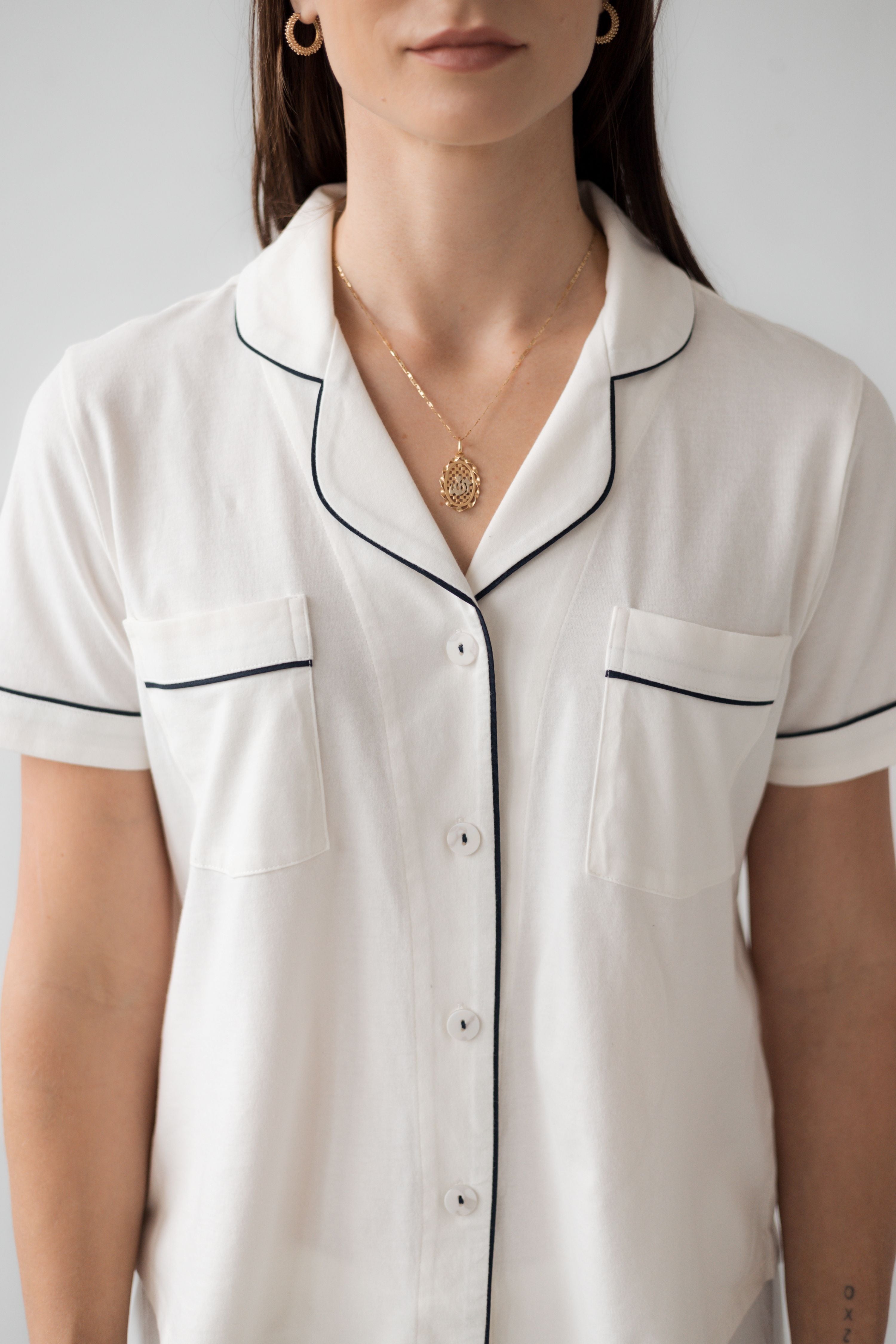 Classic Luxury Capri Pajamas in Brushed Pima Cotton