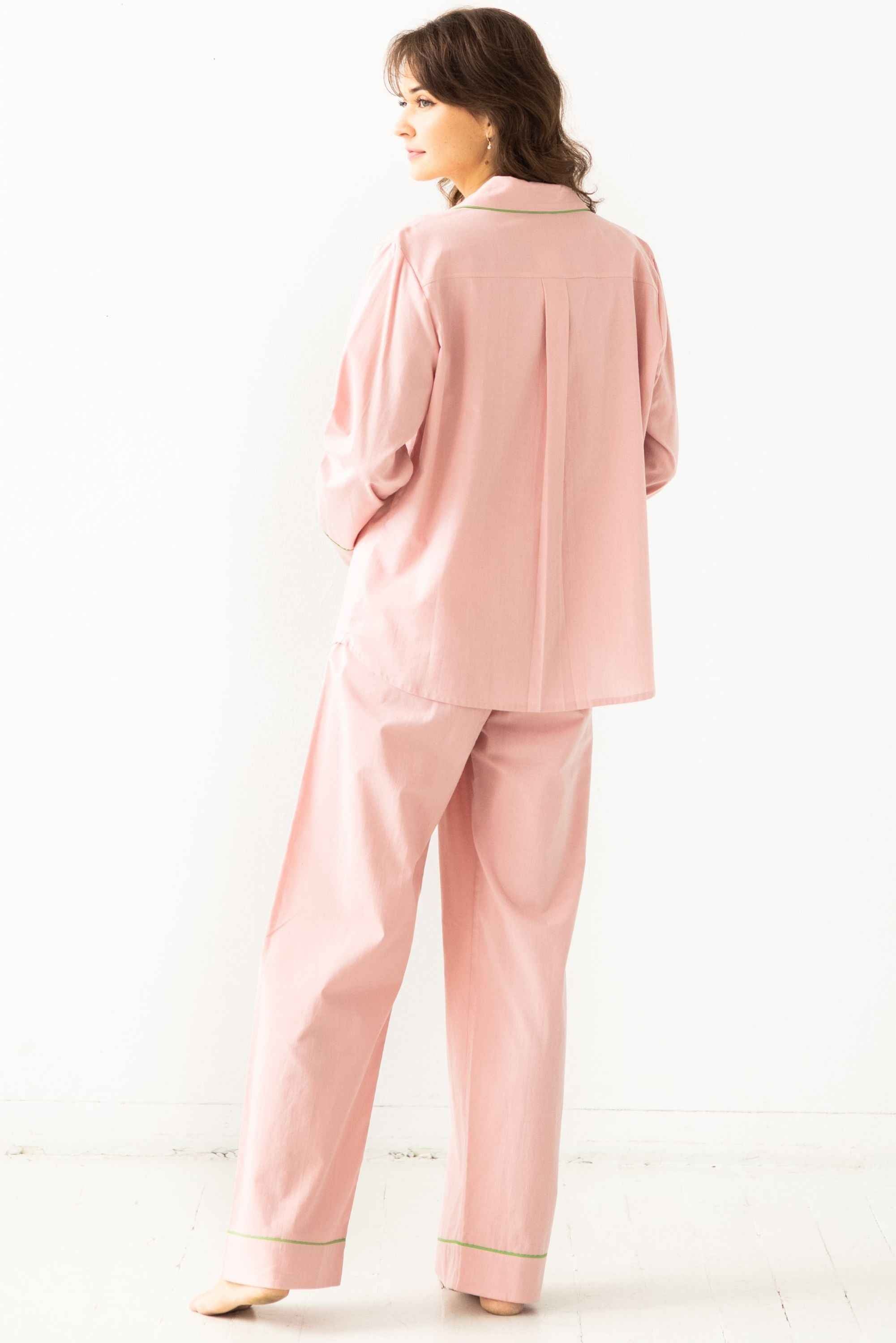 Classic Woven Cotton Pajama Set - DestGlow