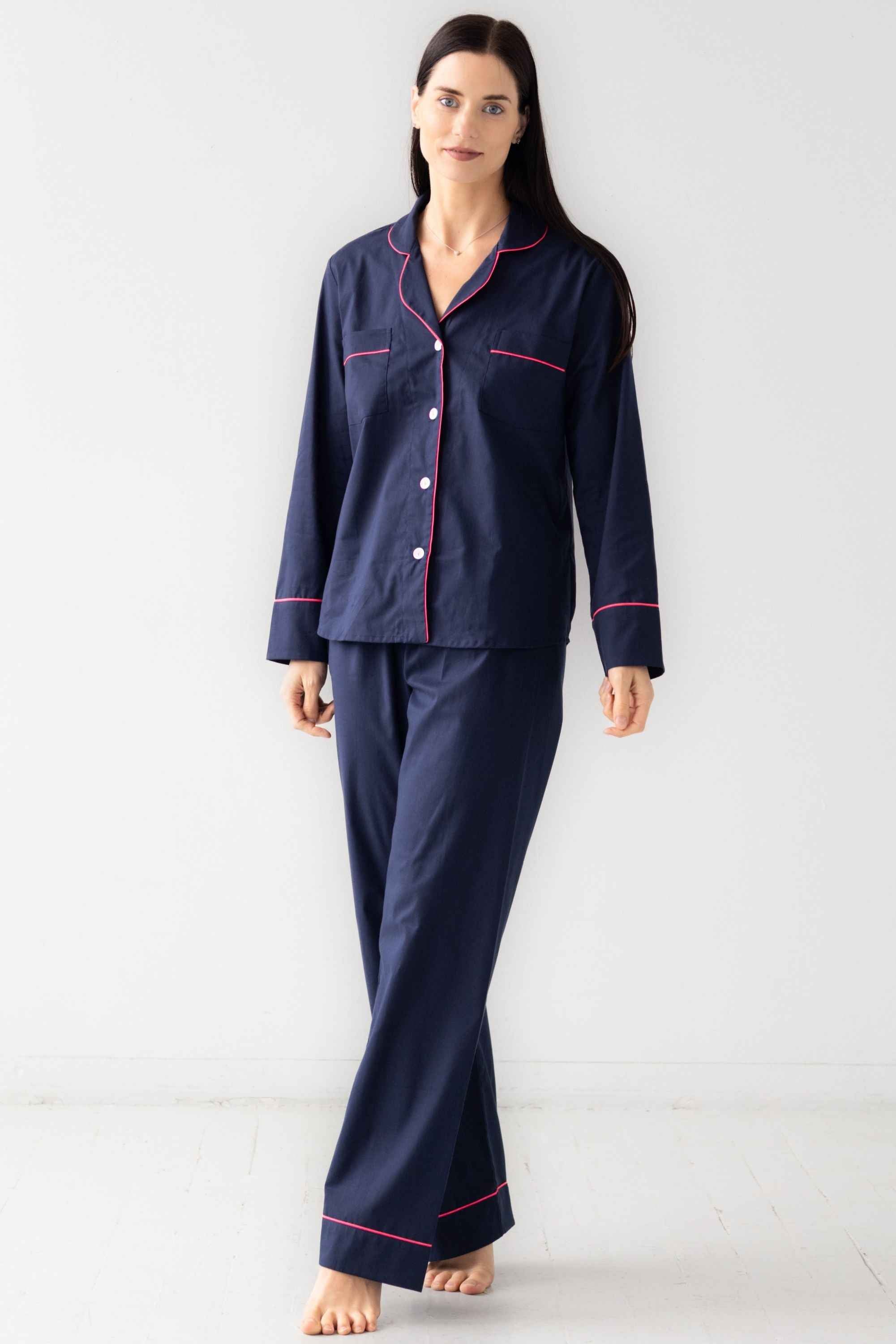 Classic Woven Cotton Pajama Set
