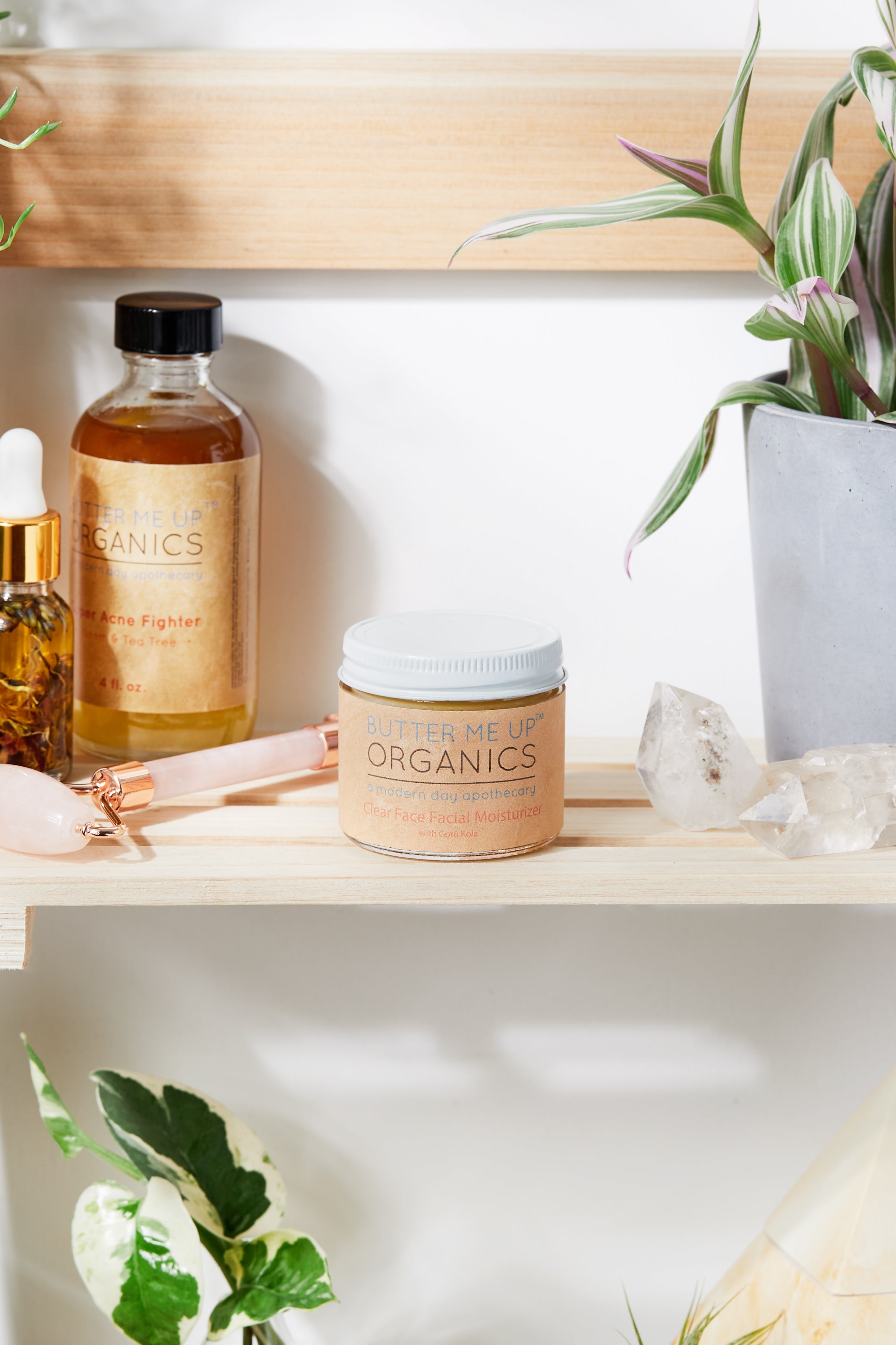 Clear Face Moisturizer / Face Cream Facial Moisturizer Organic by Butter Me Up Organics