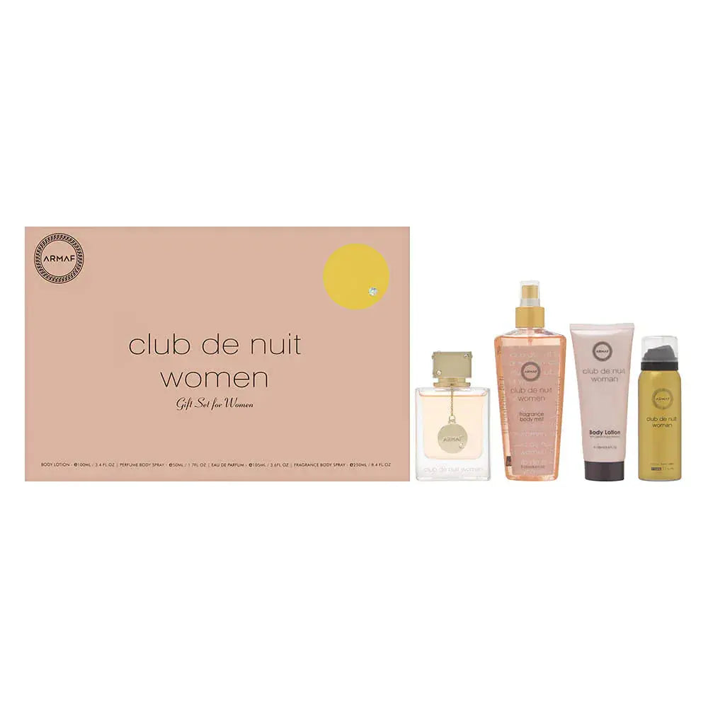 Club De Nuit By Armaf For Women 4Pcs Set EDP Spray by perfumesandrea