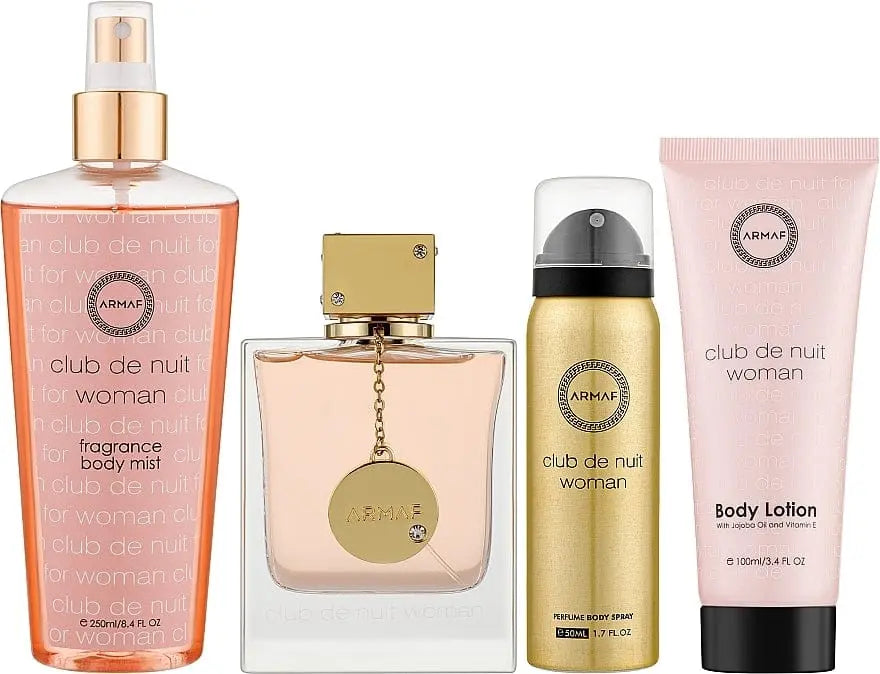 Club De Nuit By Armaf For Women 4Pcs Set EDP Spray by perfumesandrea