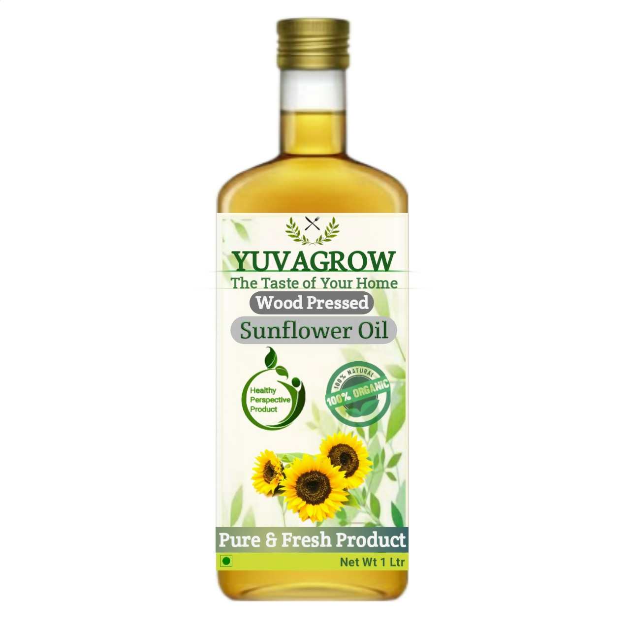 Yuvagrow Wood Pressed Sunflower Oil