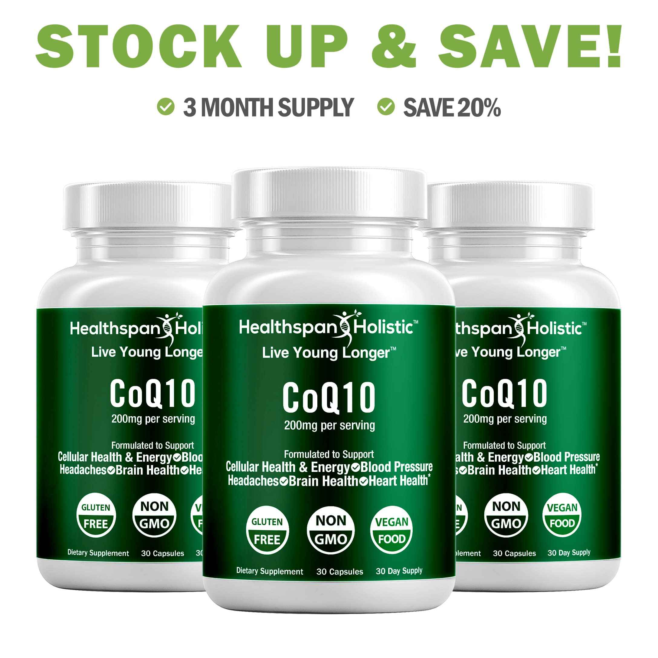 CoQ10 Supplement 30 Capsules