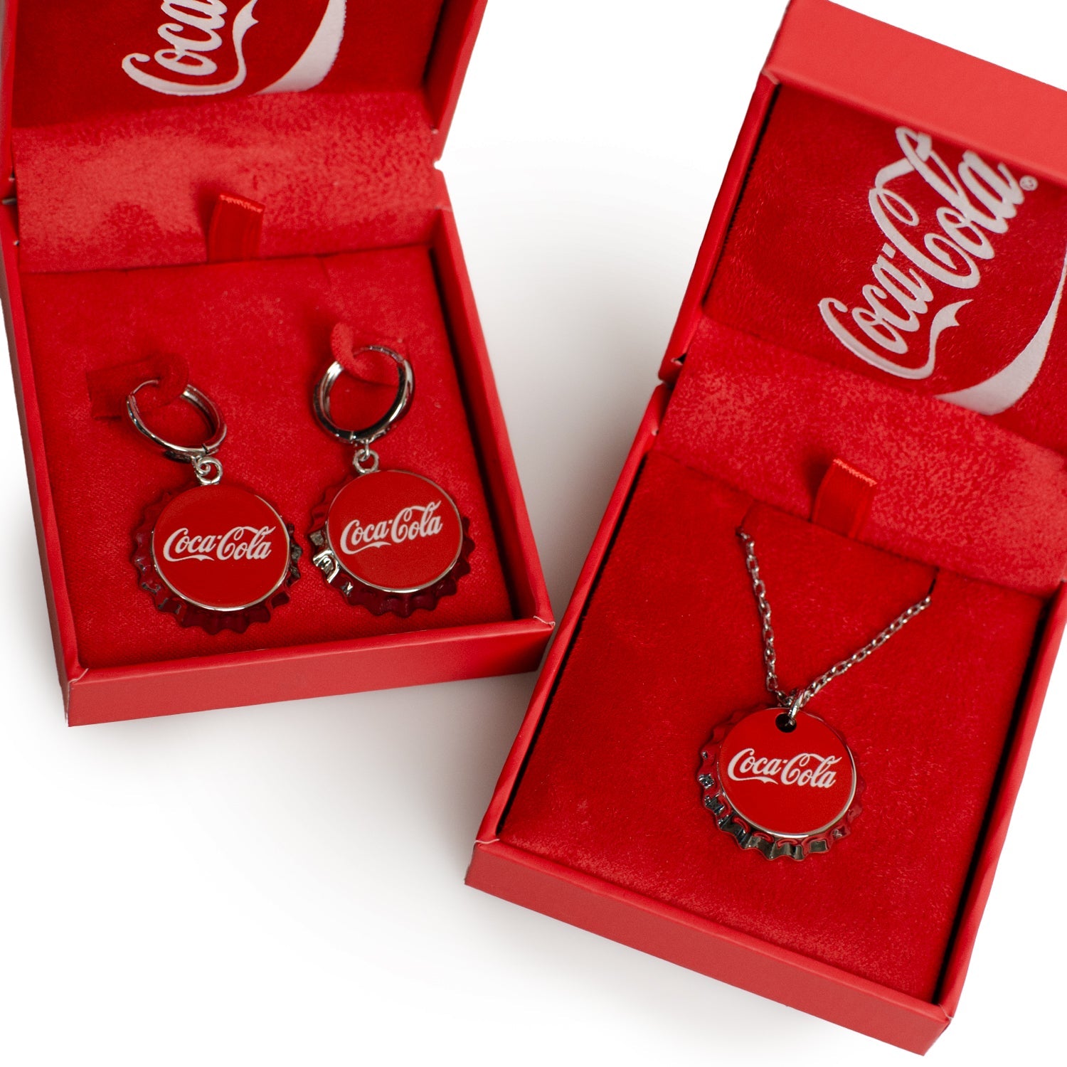 Coca-Cola® Red Bottle Cap Earrings