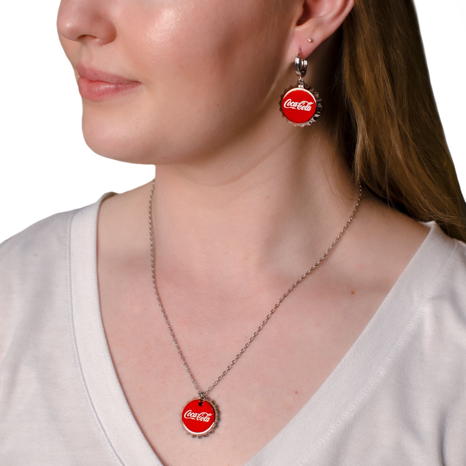 Coca-Cola® Red Bottle Cap Necklace DestGlow