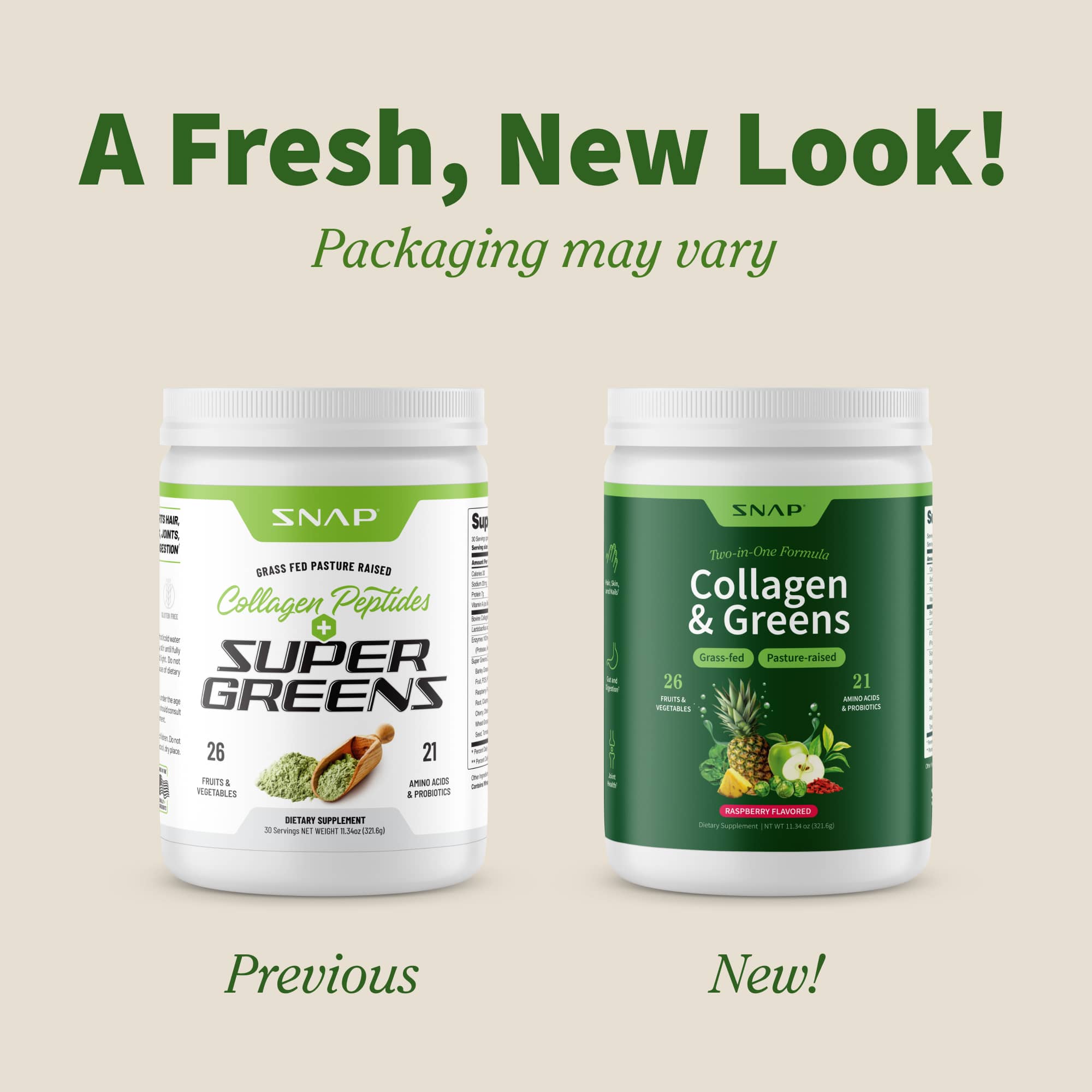 Collagen & Greens by Snap Supplements