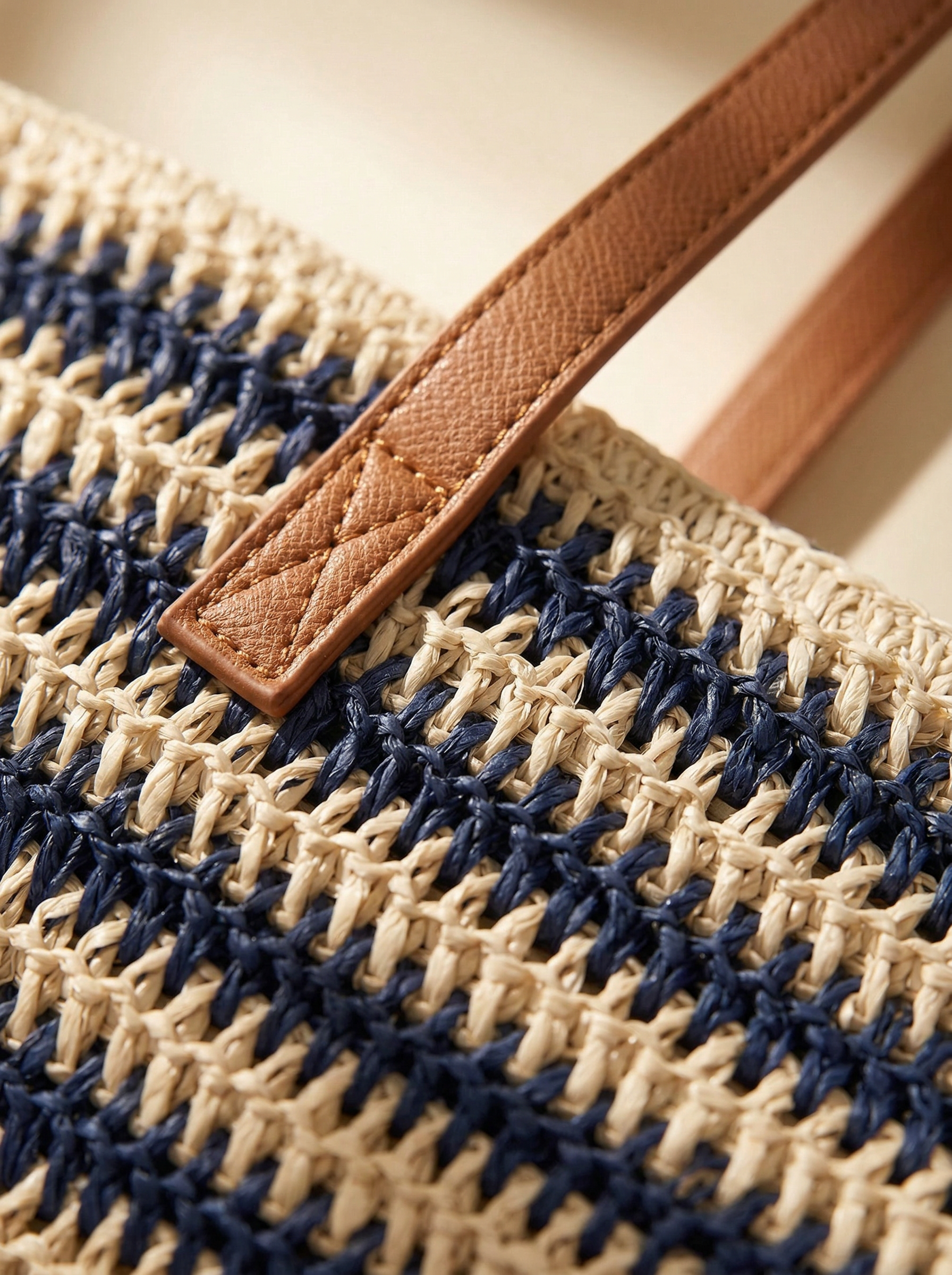 Artisanal Handwoven Large Tote for Summer Vacation
