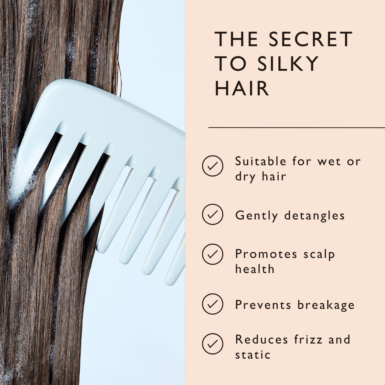 The Haircare Duo + Bamboo Wide Tooth Comb by UpCircle