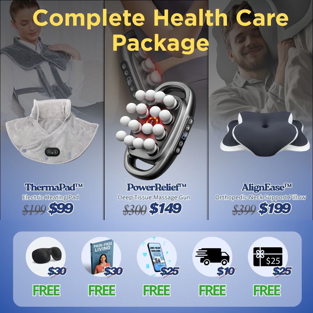 PowerRelief™ Deep Tissue Massage Gun – Percussion & Heat Therapy Device