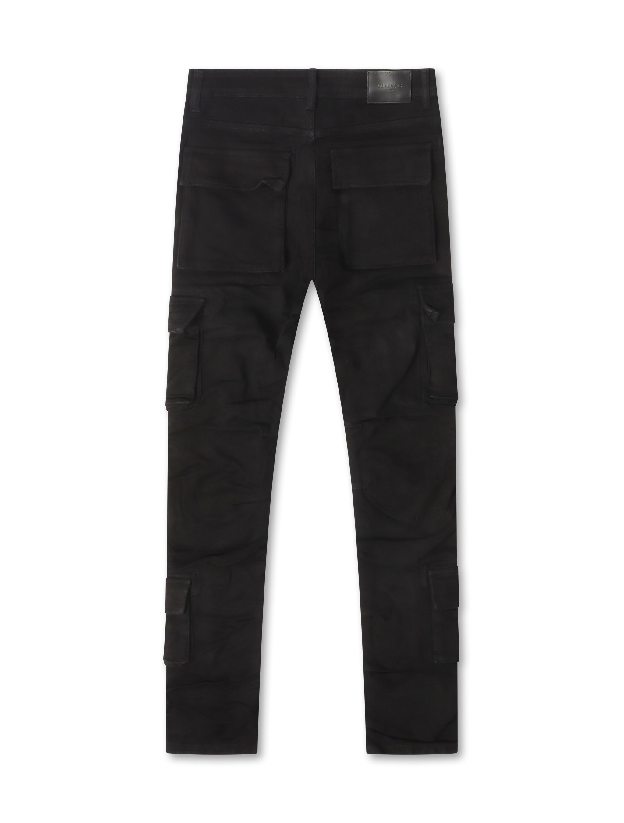 Valabasas Laddered Congo Skinny Jeans - Black by Denim Exchange