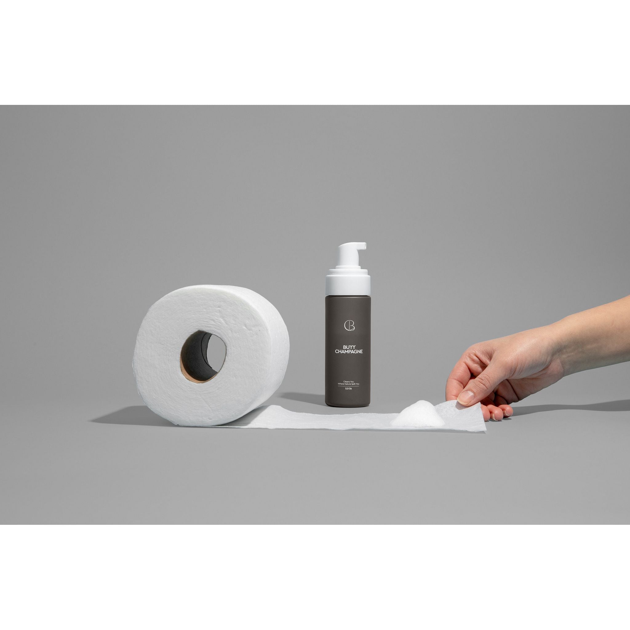 Butt Champagne Toilet Paper Foam 5.5oz - DestGlow