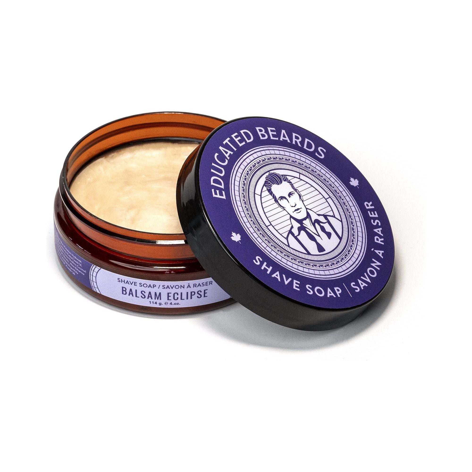 Educated Beards Balsam Eclipse Shave Soap 4 oz by Pasteur Pharmacy