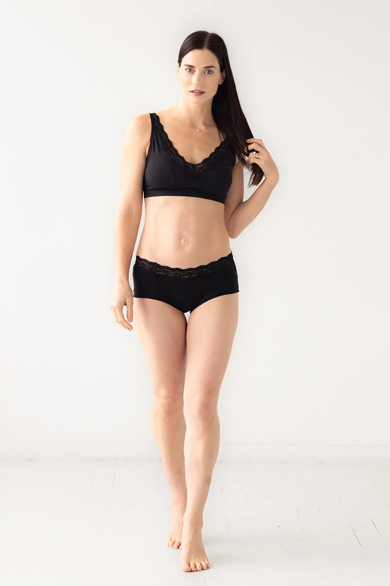 Salua Bikini Panty with Lace Edge - DestGlow
