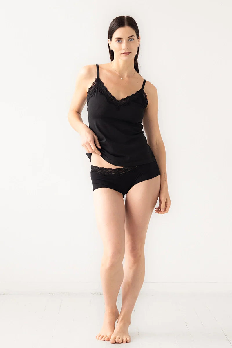 Salua Bikini Panty with Lace Edge - DestGlow