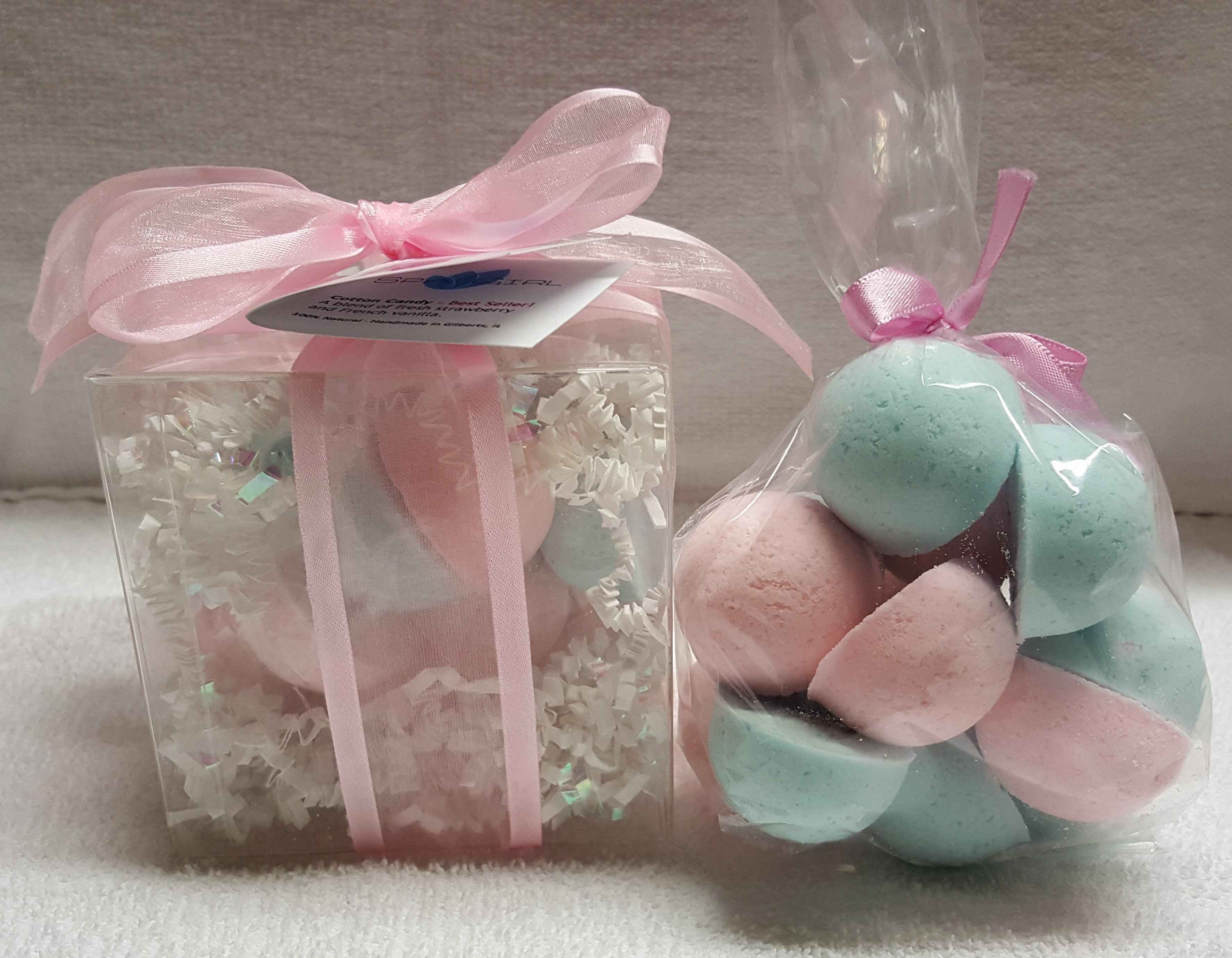 Cotton Candy 14-pack Bath Bomb Gift Set by Spa Pure