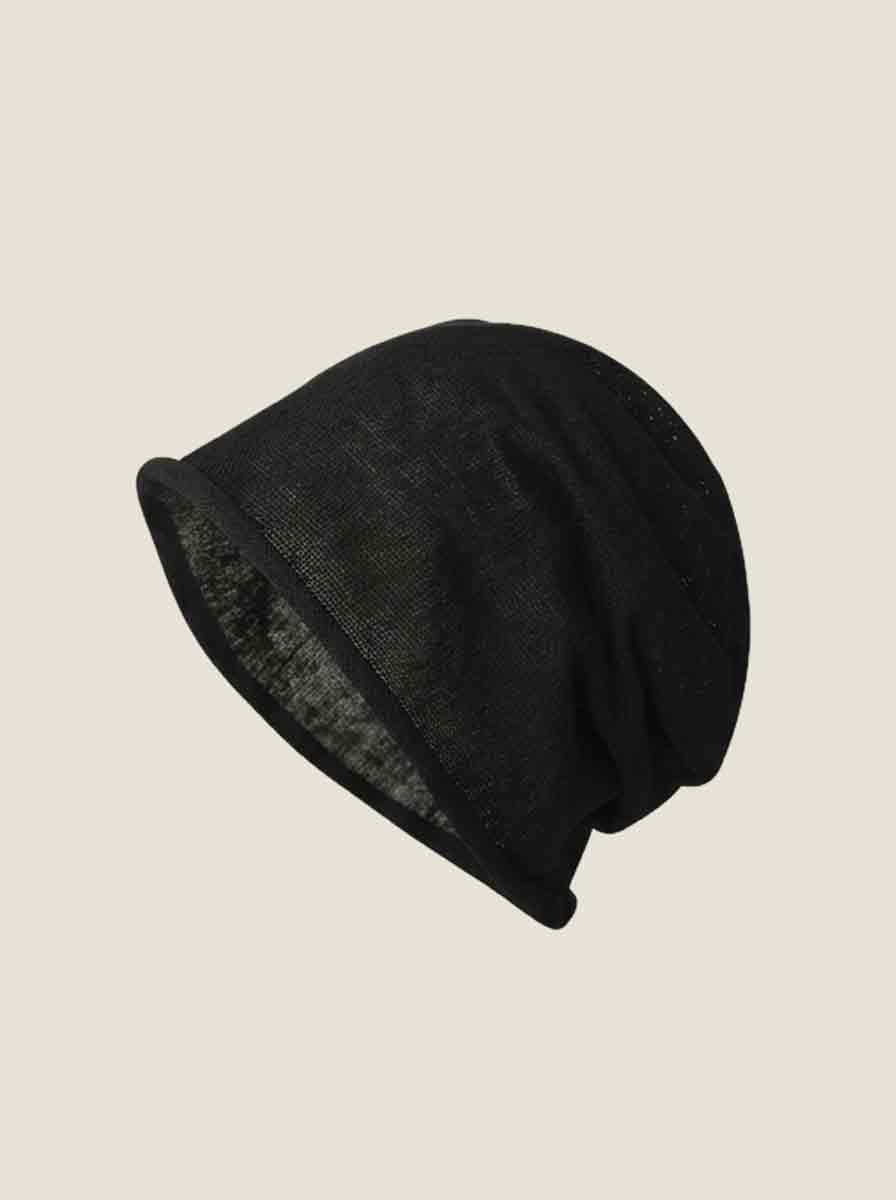 Cotton Linen Slouchy Beanie Lightweight Breathable Casual Hat by LINTICO