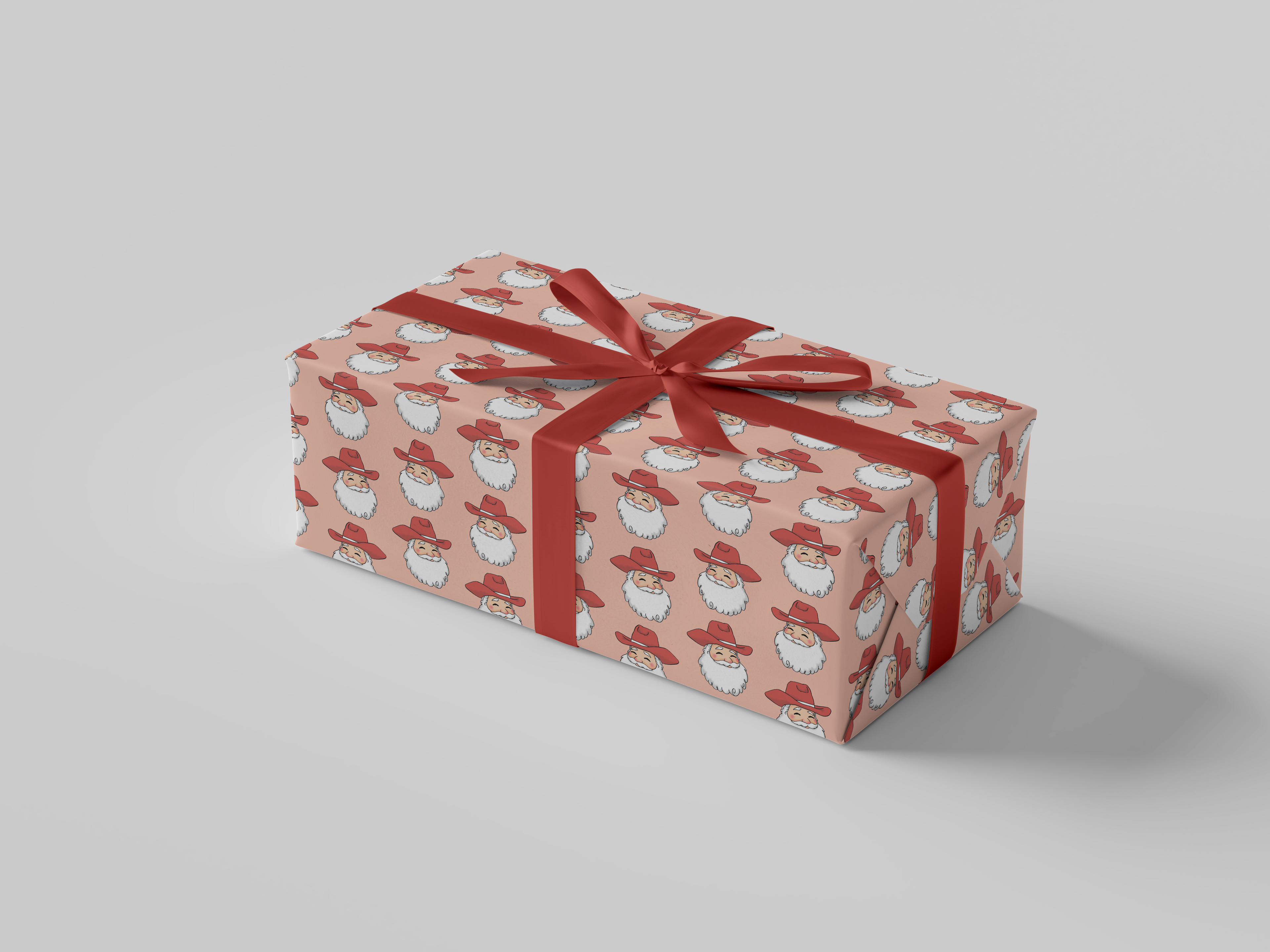 Cowboy Santa Gift Wrap