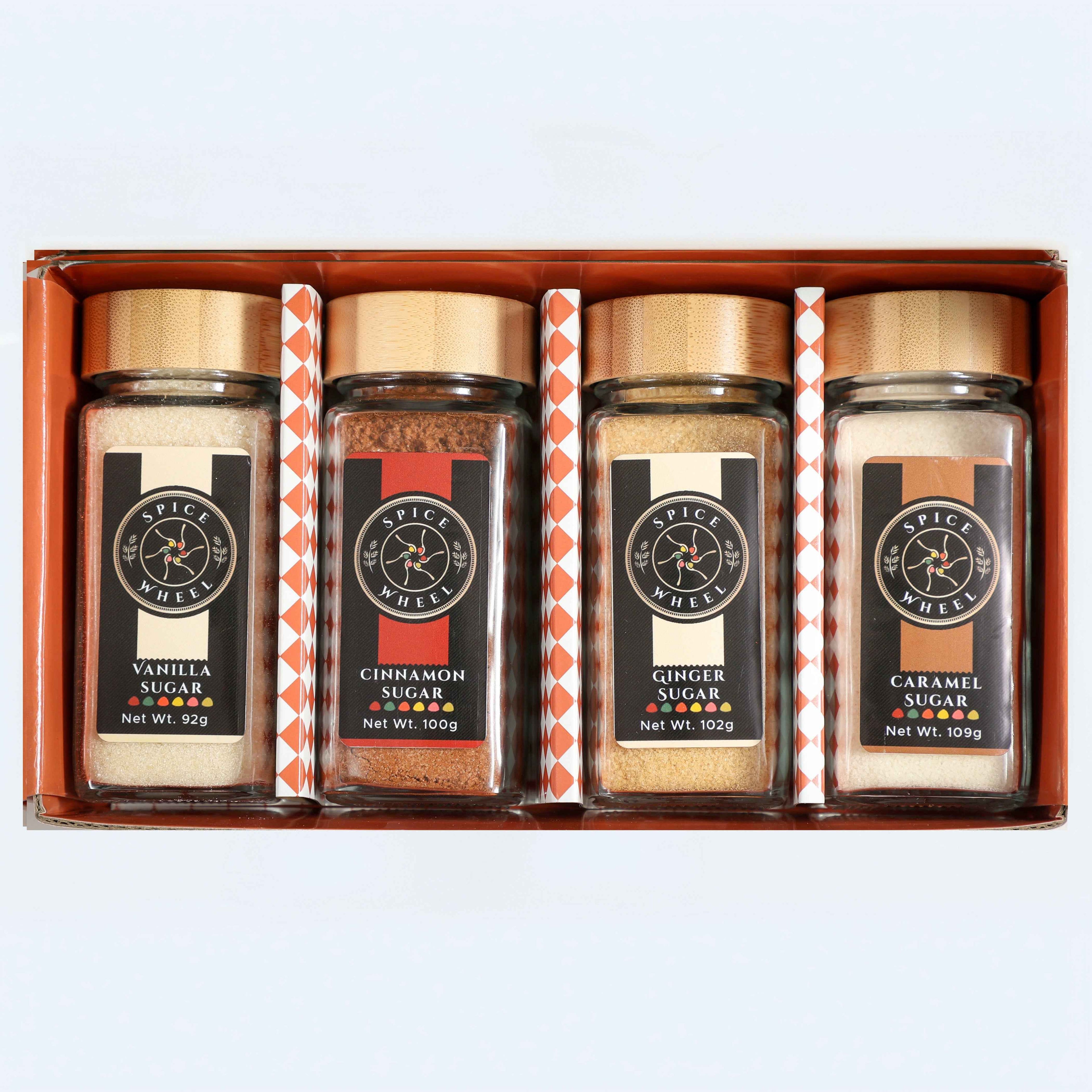 Cozy Sugar Gift Set – Vanilla, Cinnamon, Ginger & Caramel by Spice Wheel