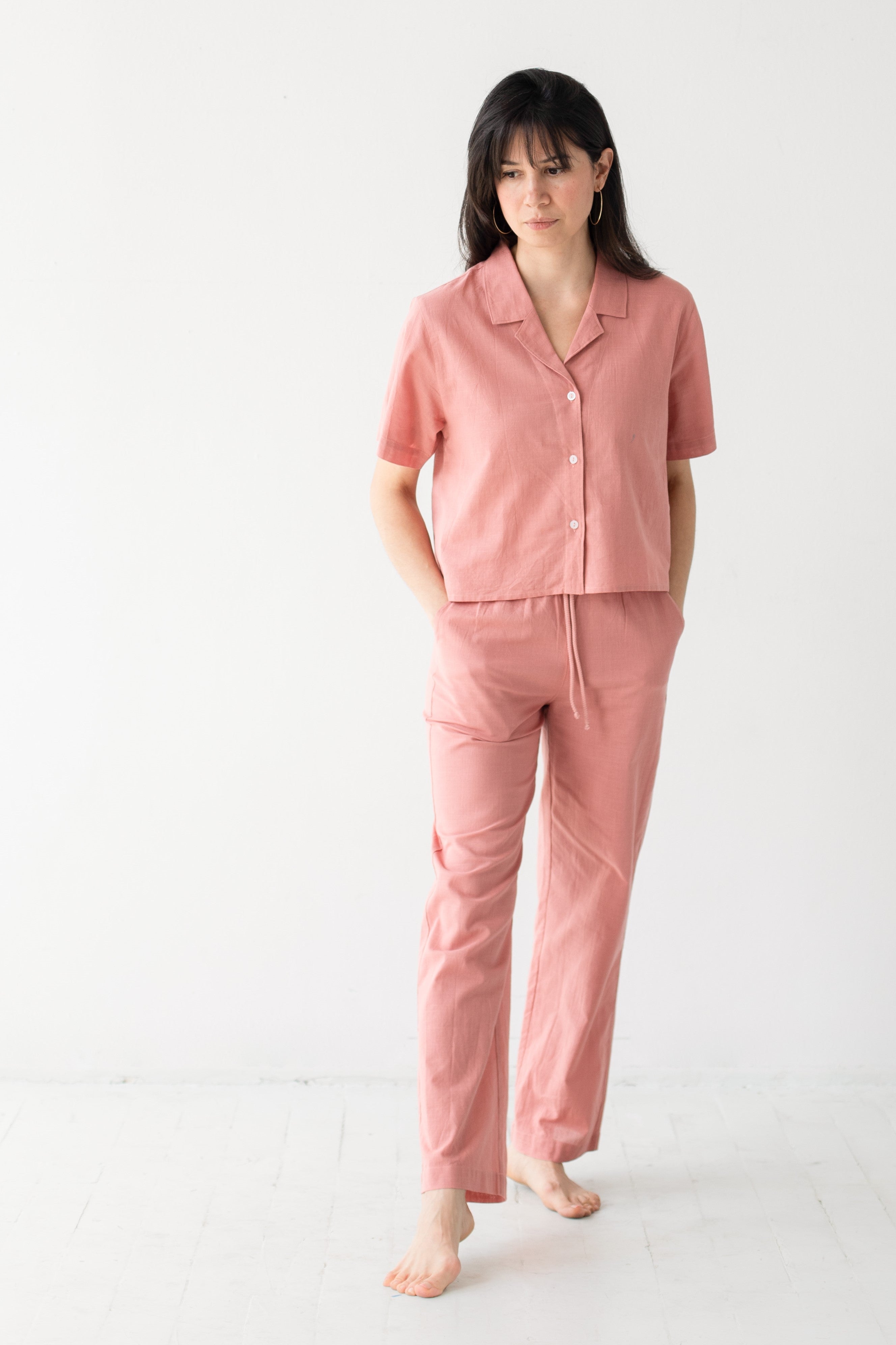 Cropped Button Down - DestGlow