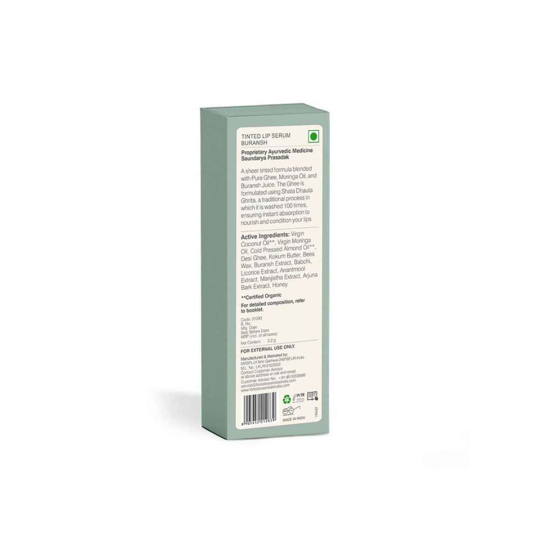 Forest Essentials Tinted Lip Serum Madhu Rasa Buransh