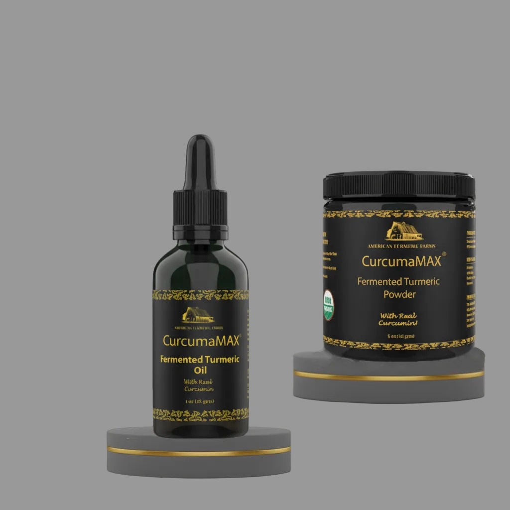 Product Bundle - CurcumaMAX Fermented Turmeric Oil & CurcumaMAX Fermented Turmeric Powder by America&