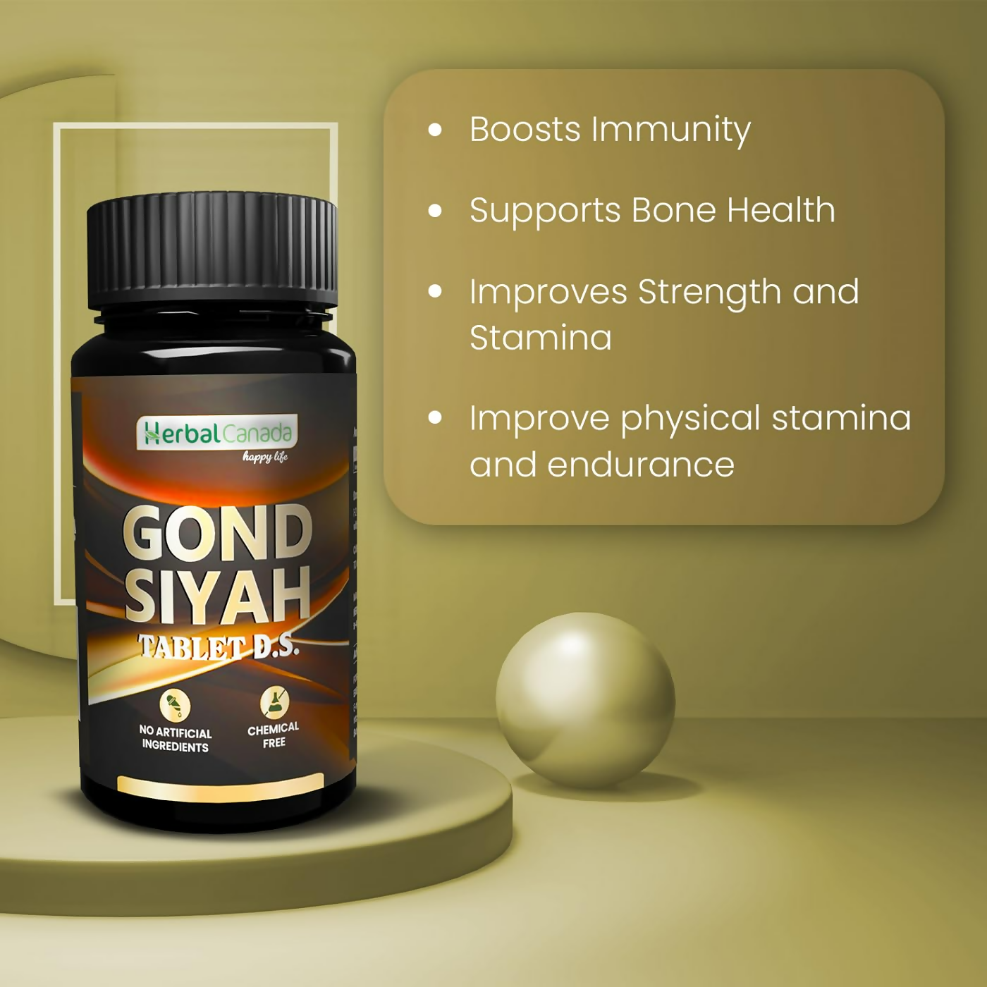 Herbal Canada Gond Siyah Tablets