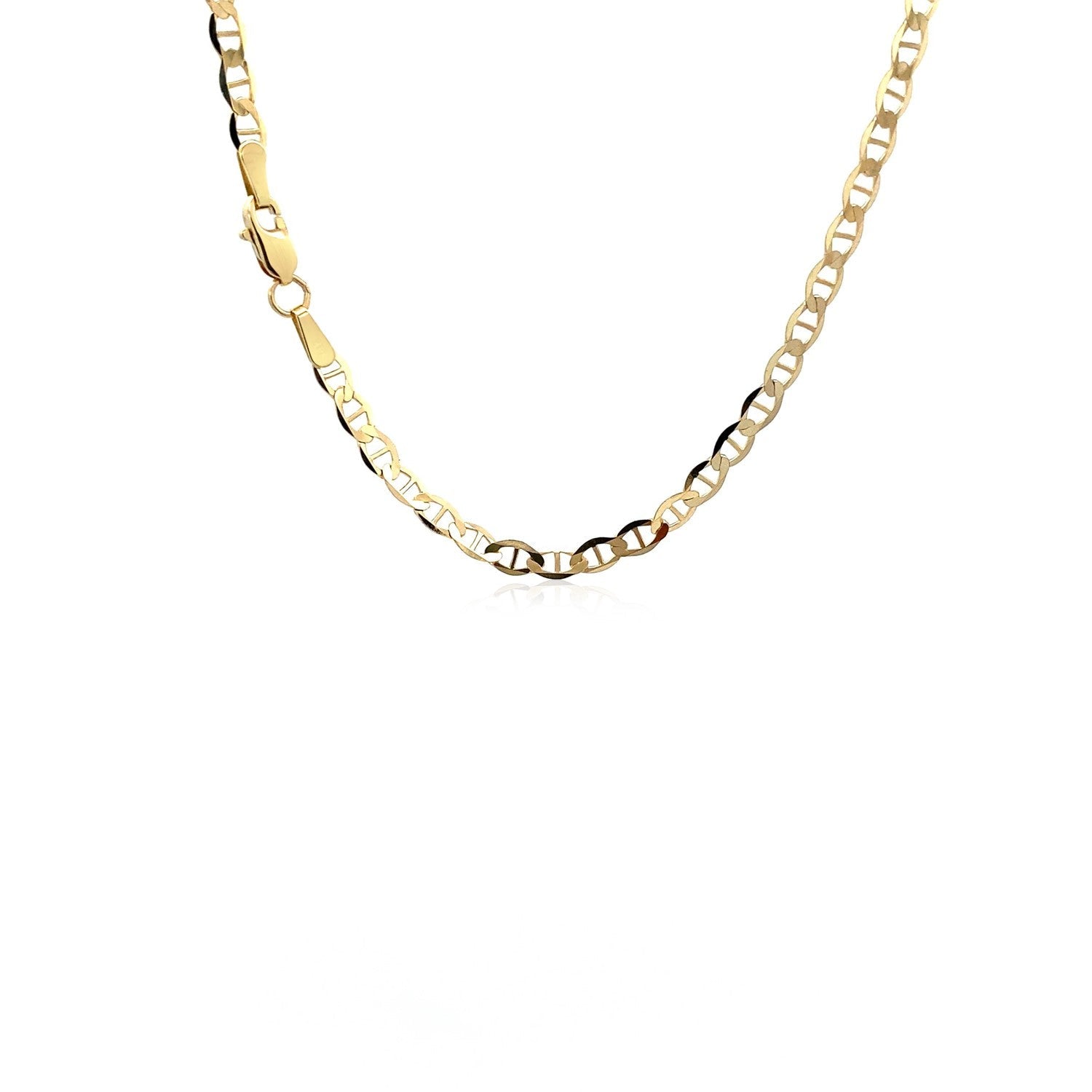 10k Yellow Gold Mariner Link Chain (3.20 mm) by Avera Group